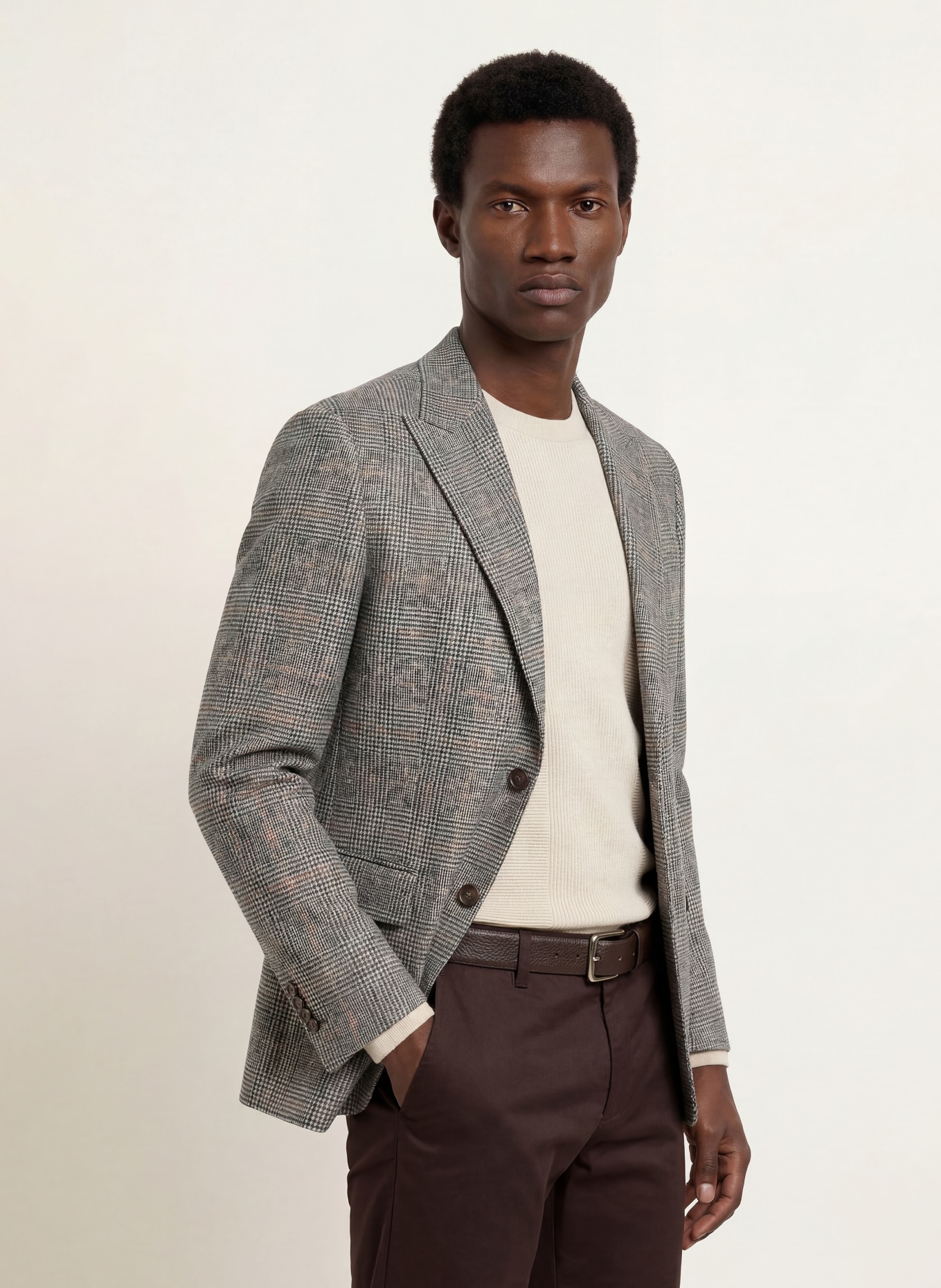 DRESSLER SAFIR Regular Fit Suit Jacket: 010 WEISS