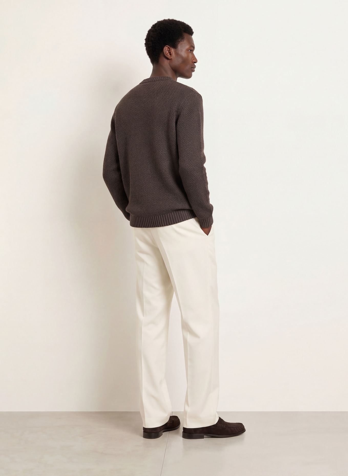DANIELE FIESOLI Pull en cachemire: MARRON FONCÉ