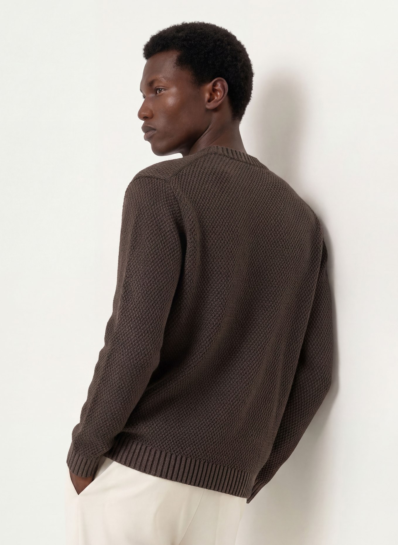 DANIELE FIESOLI Pull en cachemire: MARRON FONCÉ