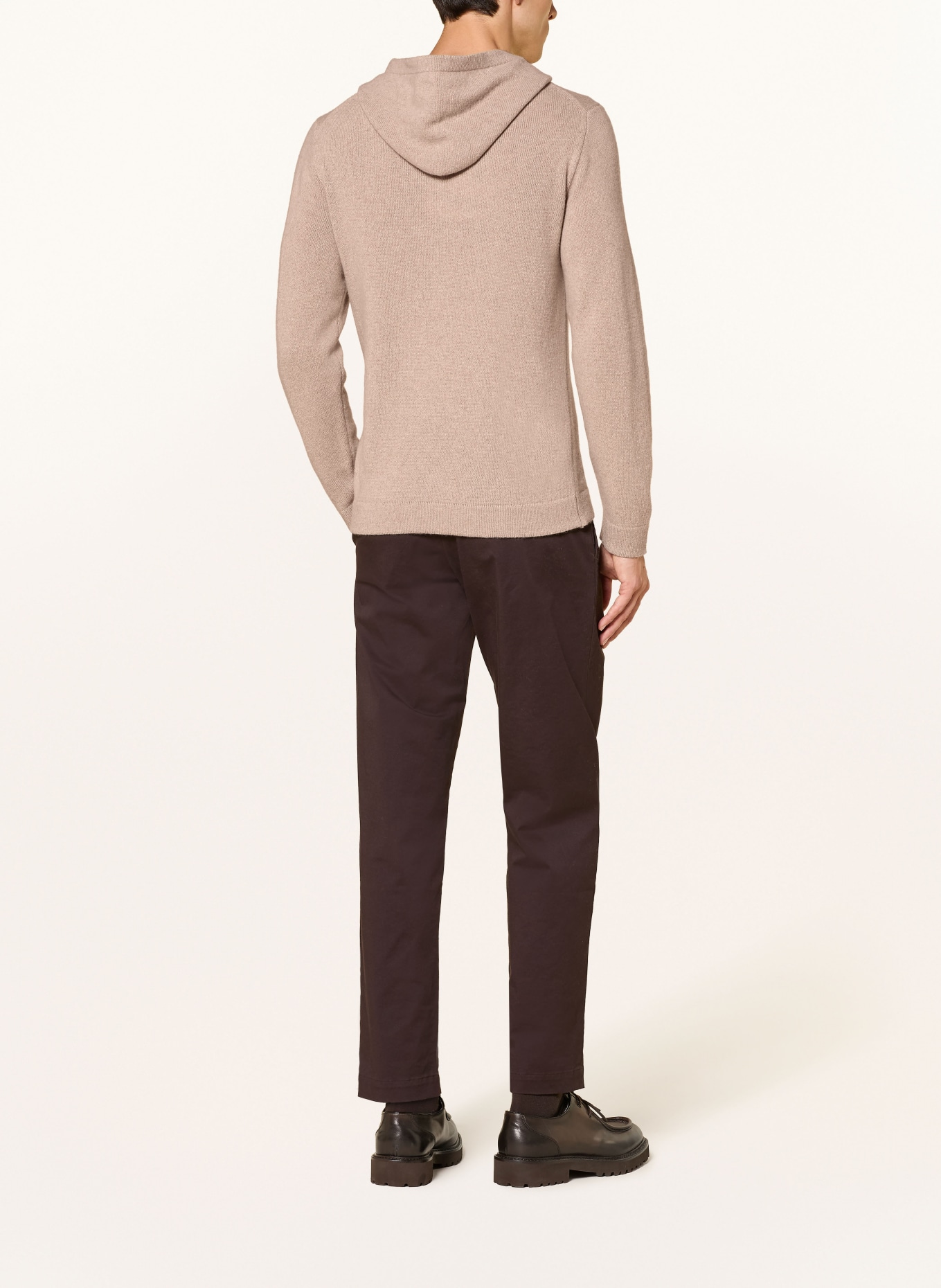 DANIELE FIESOLI Gebreide Hoodie van kasjmier: BEIGE