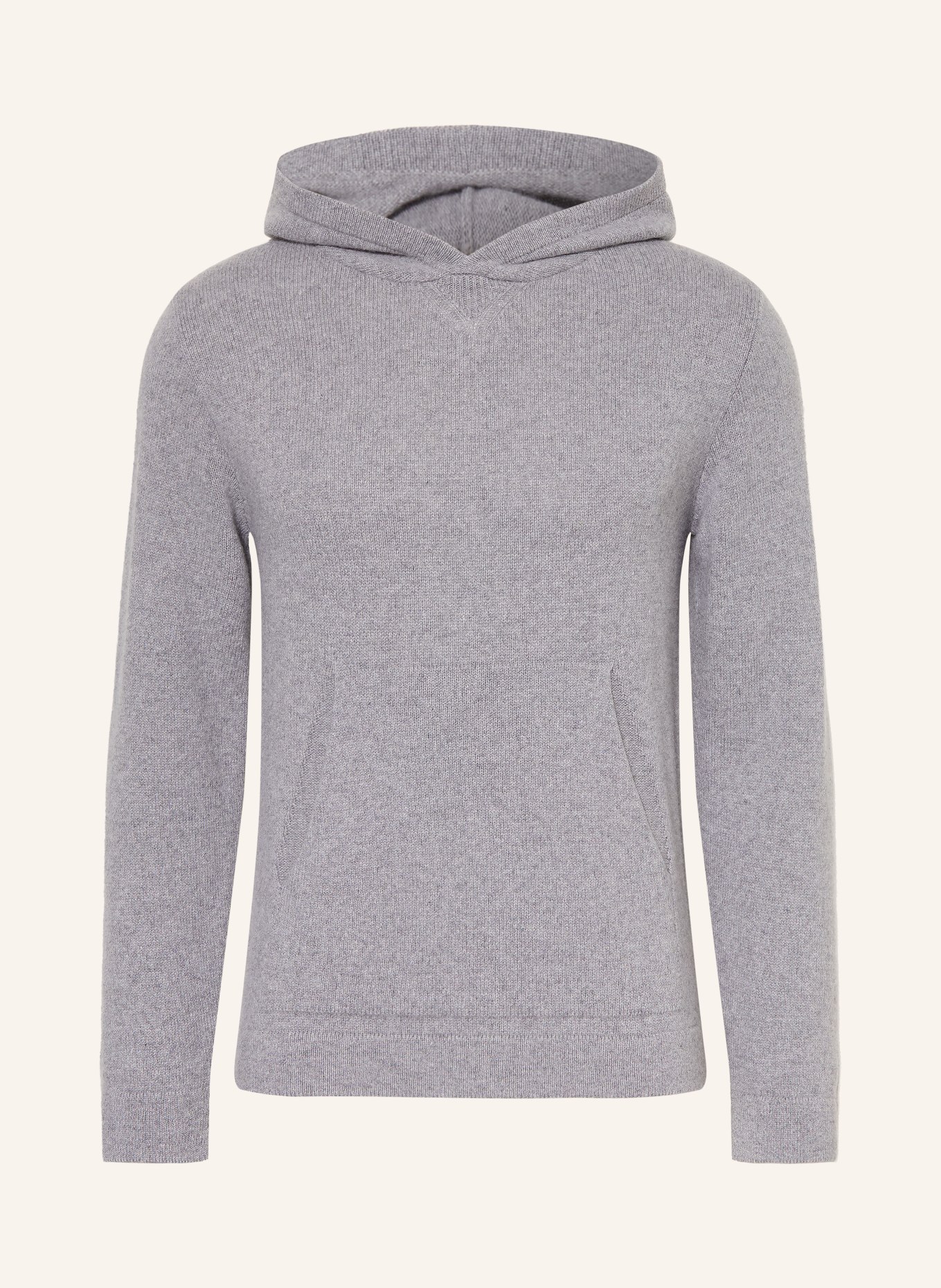 DANIELE FIESOLI Cashmere Knit Hoodie: GRAY