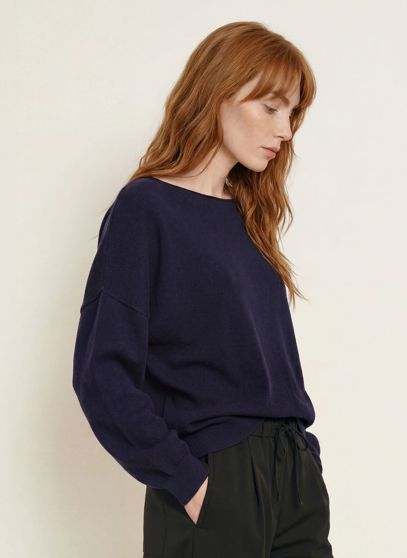 ELIAS RUMELIS Pull LOU: BLEU FONCÉ
