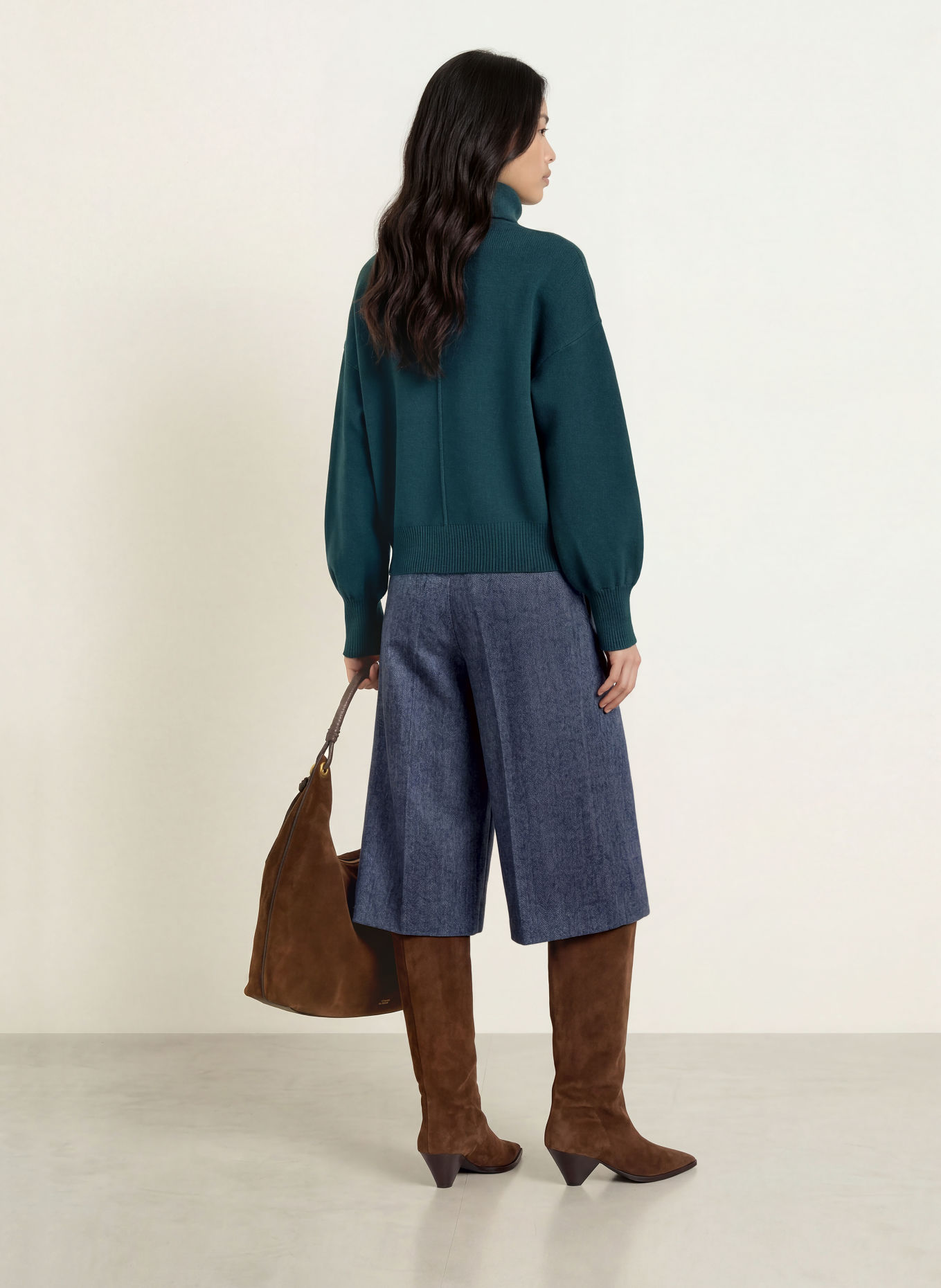 ELIAS RUMELIS Rollkragenpullover GRACIE: PETROL