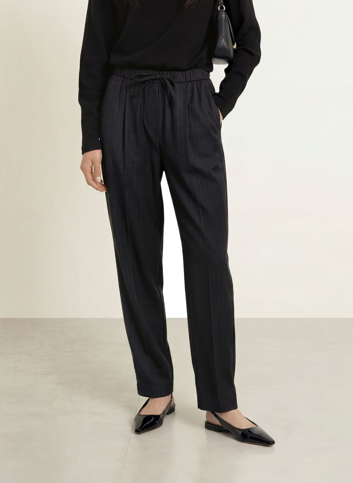 ELIAS RUMELIS LEXIANI Jogging-style trousers: DARK BLUE / DARK GRAY