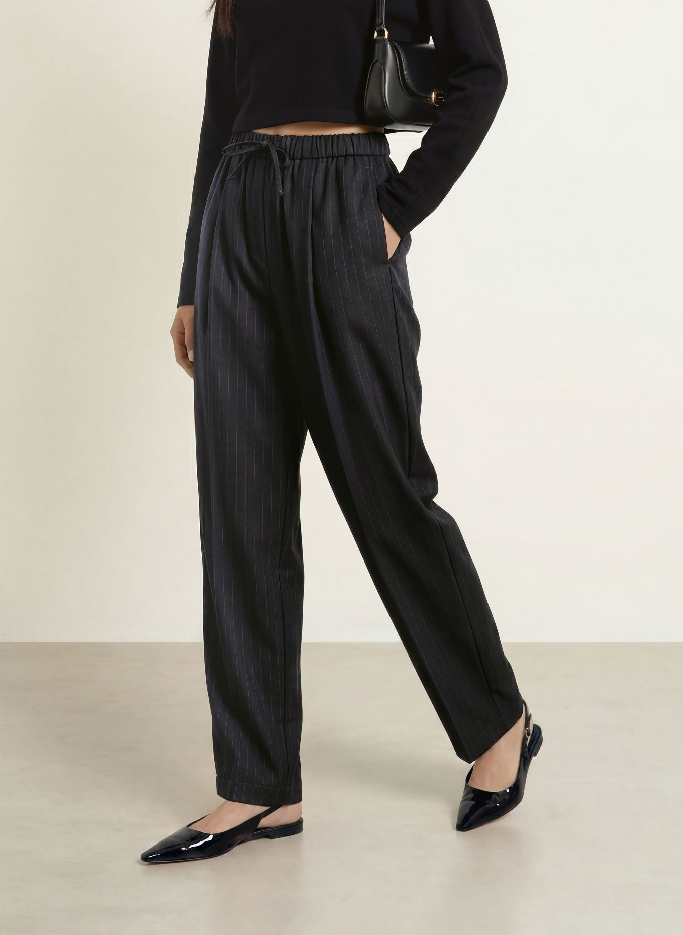 ELIAS RUMELIS LEXIANI Jogging-style trousers: DARK BLUE / DARK GRAY