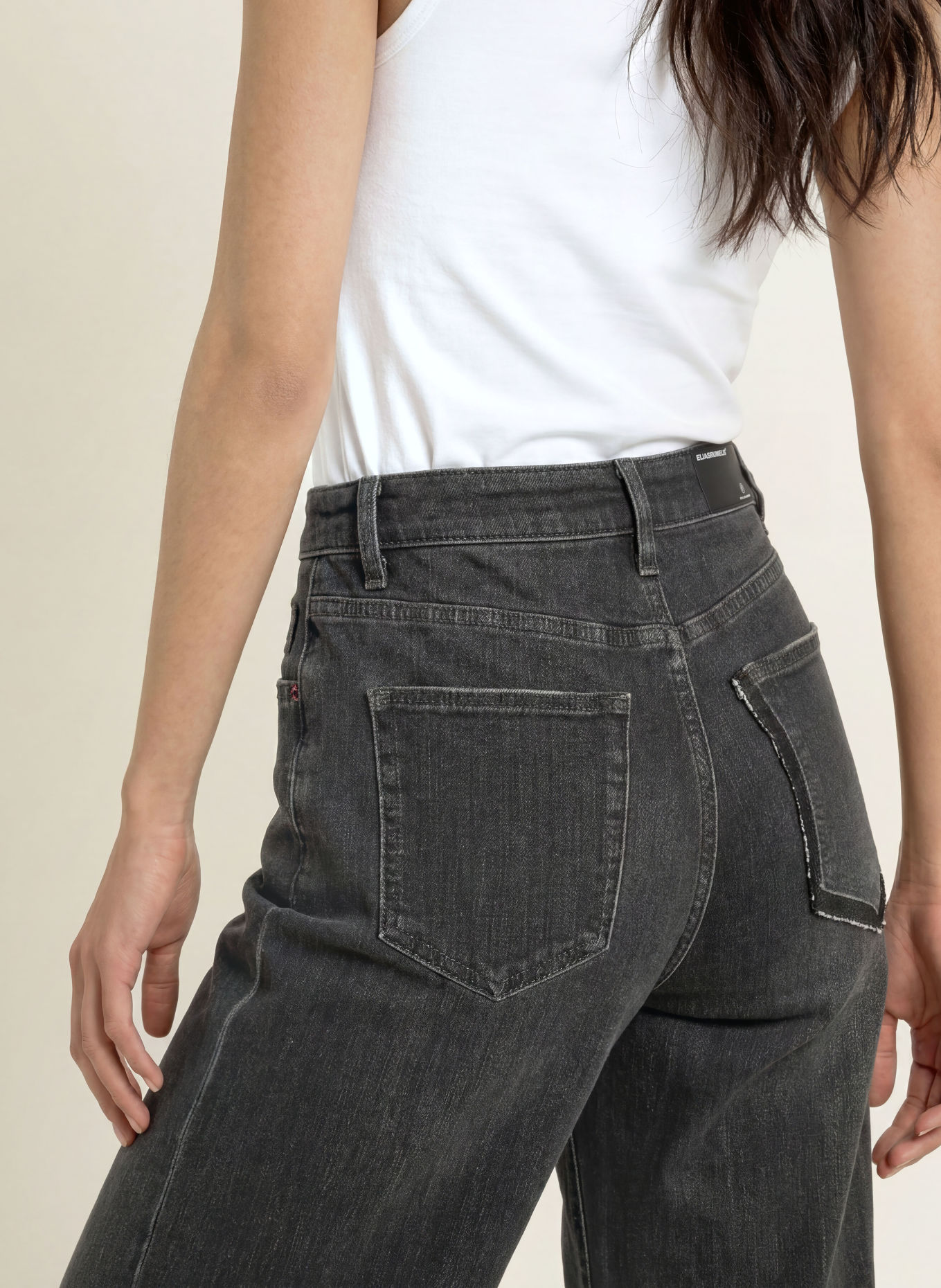 ELIAS RUMELIS Wide Leg Jeans KALEA: 1542 mouse grey