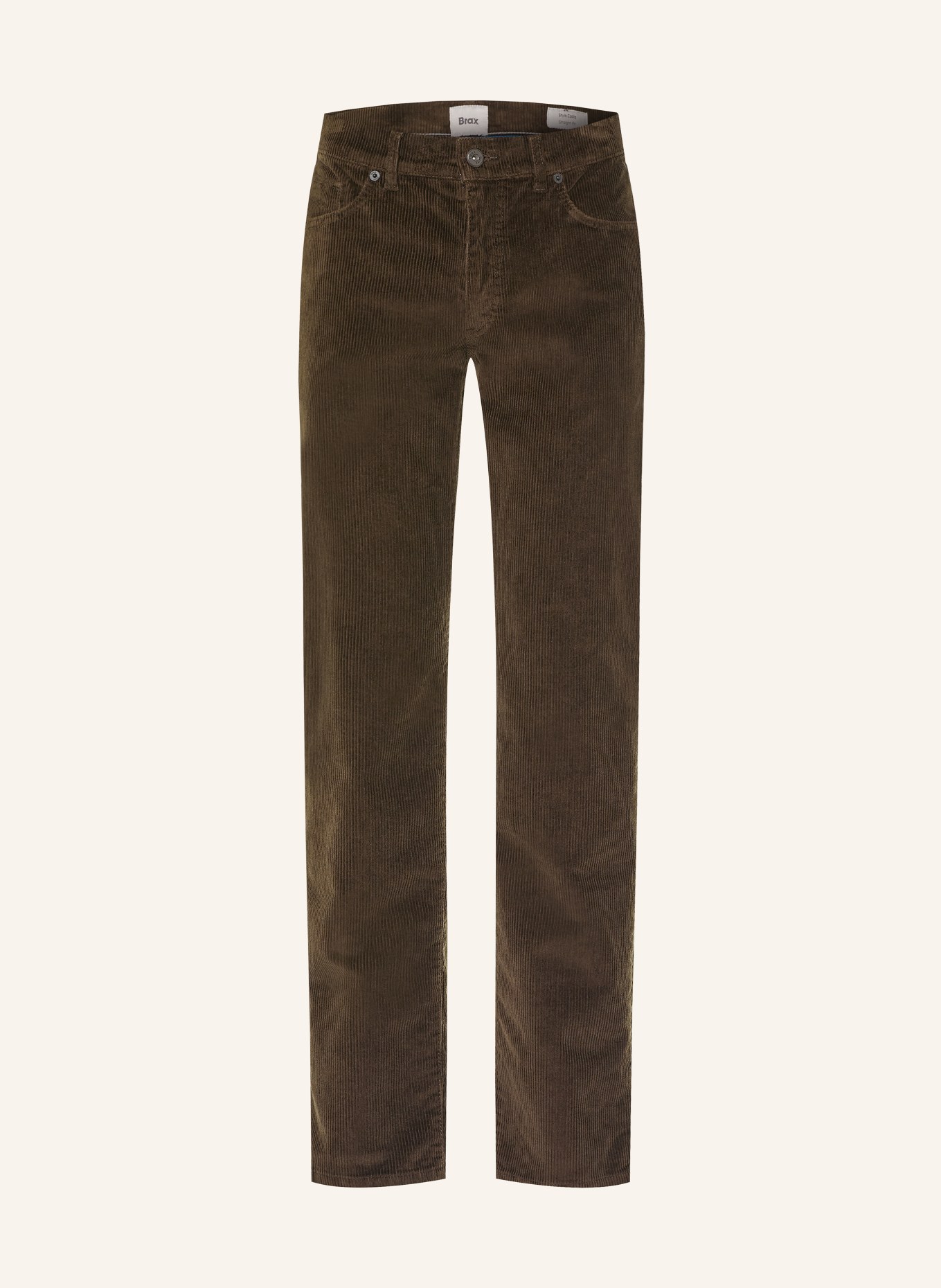 BRAX Pantalon en velours côtelé CADIZ, coupe droite: 53 CHOCOLATE