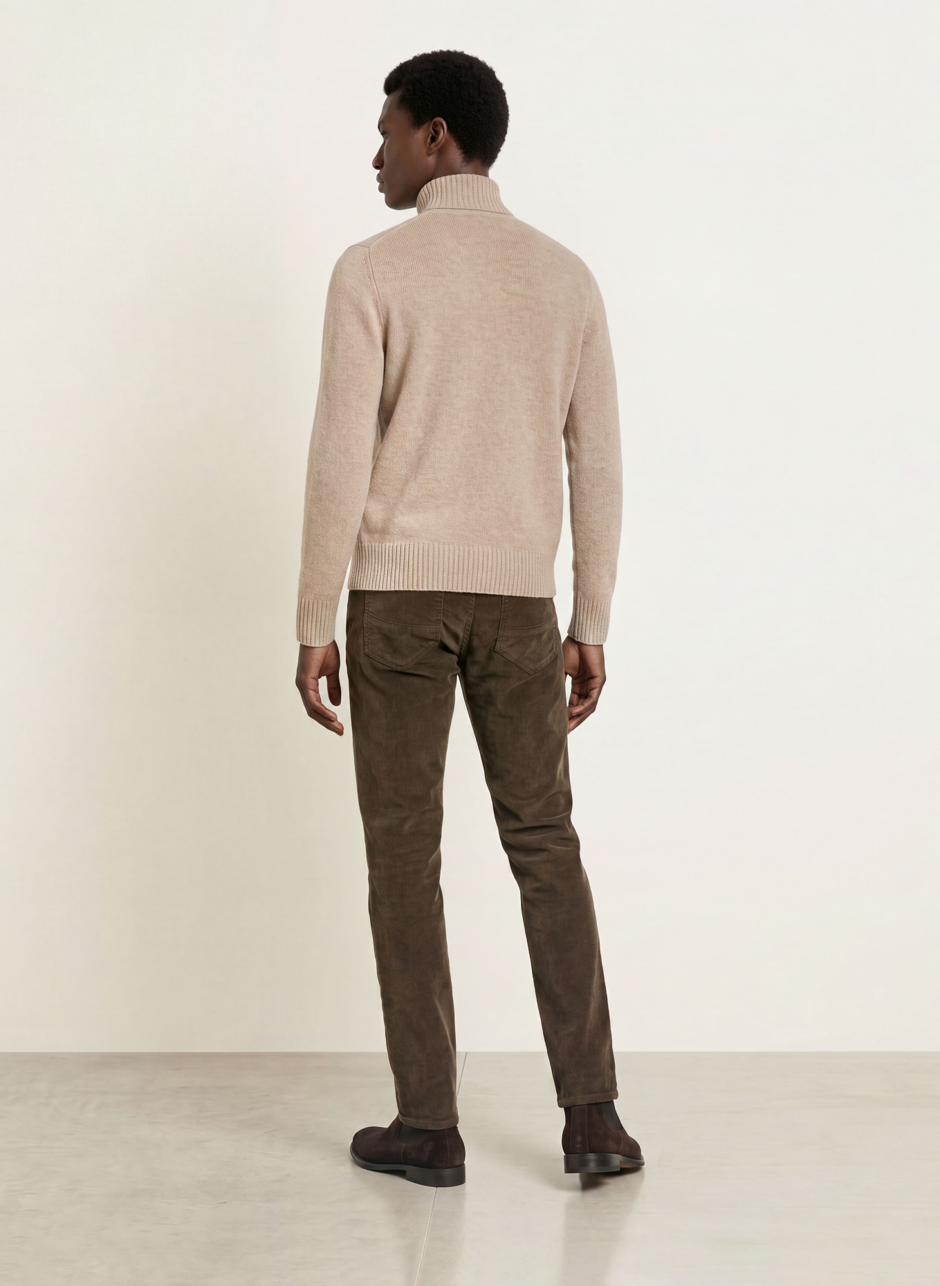 BRAX Pantalon en velours côtelé CADIZ, coupe droite: 53 CHOCOLATE