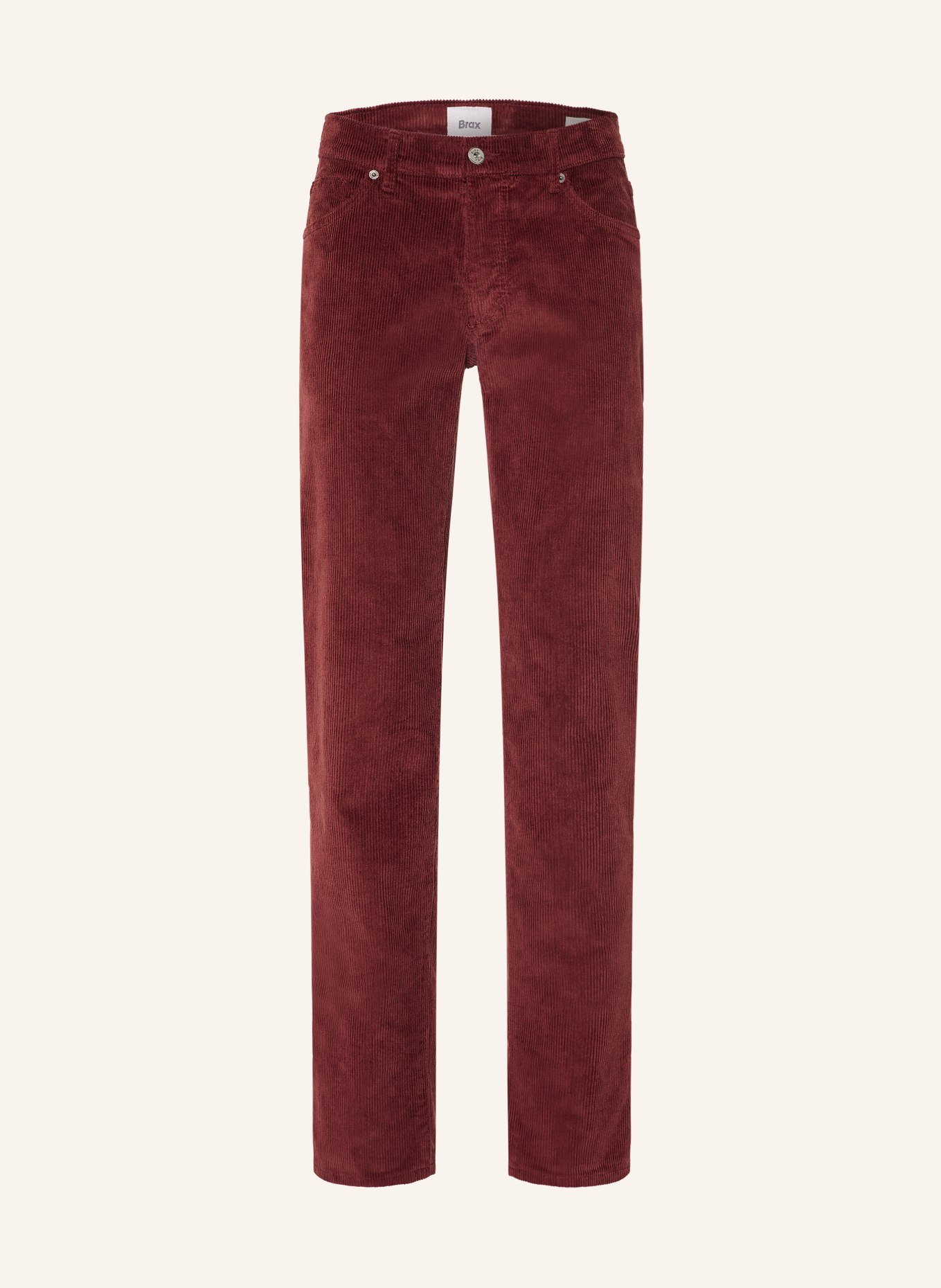 BRAX CADIZ Straight-Fit Corduroy Pants: 42 MERLOT