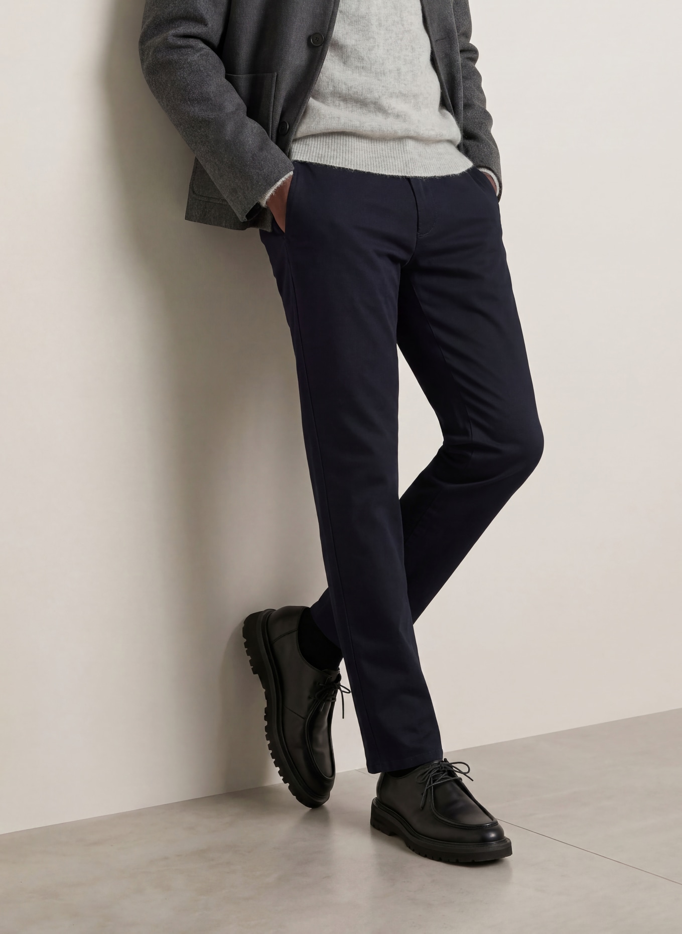 BRAX FABIO IN Modern Fit Chinos: 22 NAVY