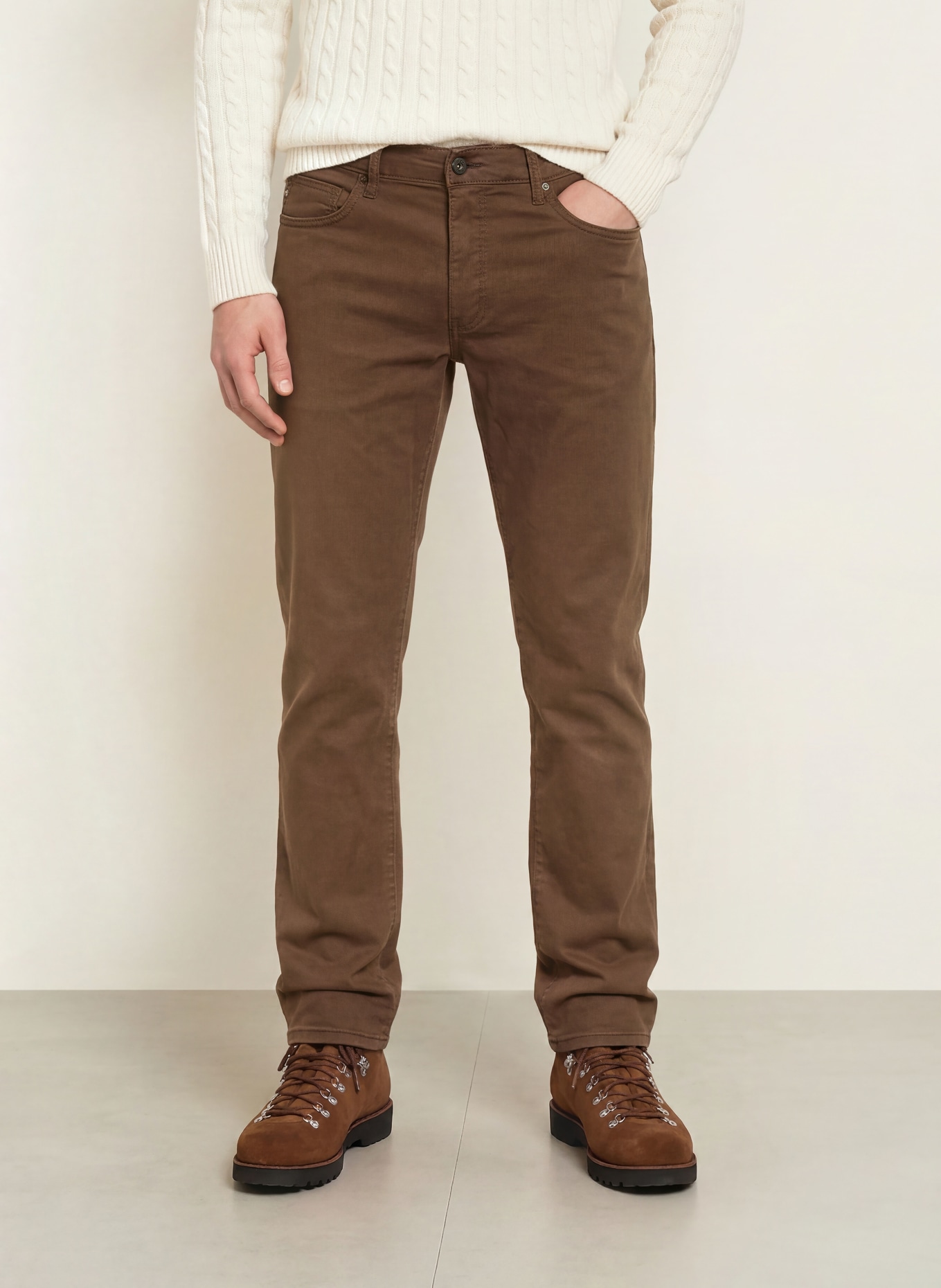 BRAX Hose CADIZ Straight Fit: 52 CHOCOALTE
