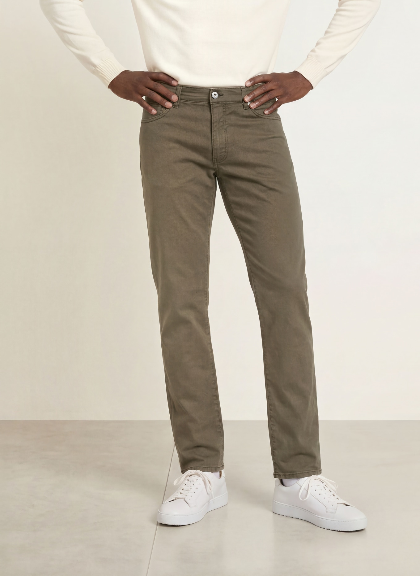 BRAX Hose CADIZ Straight Fit: 32 BURNT OLIVE