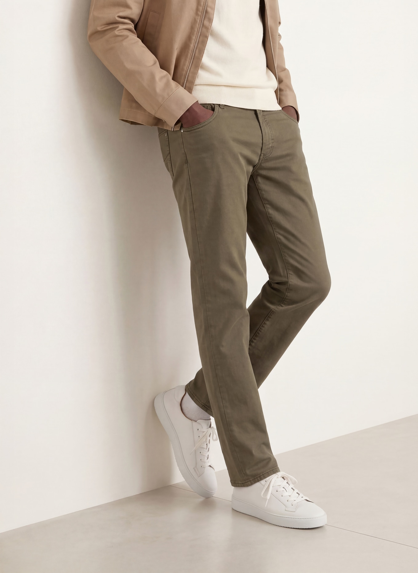 BRAX Hose CADIZ Straight Fit: 32 BURNT OLIVE