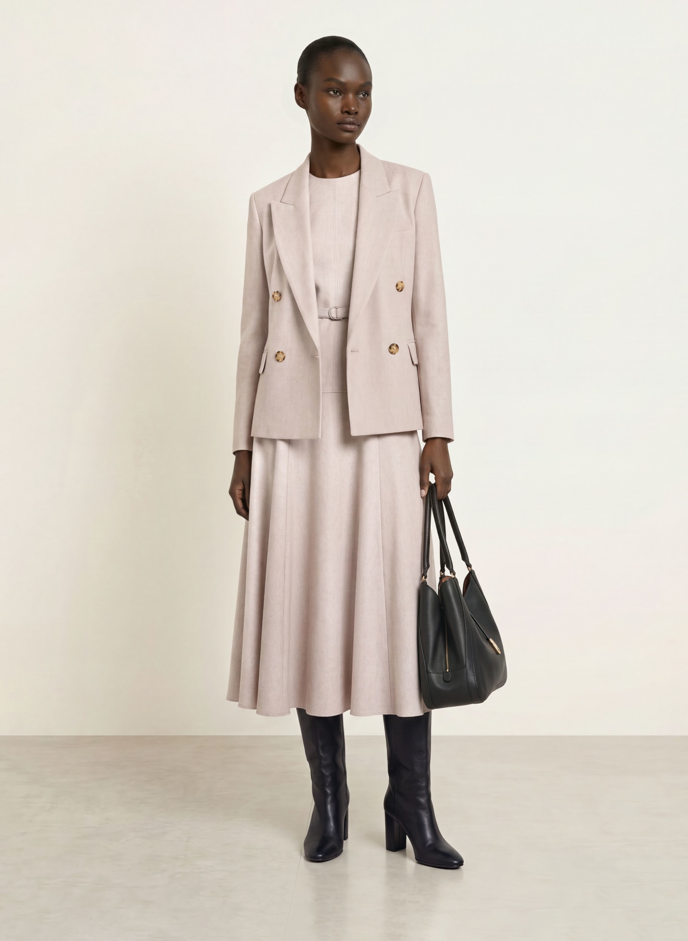 BOSS Kleid DOPALA: BEIGE