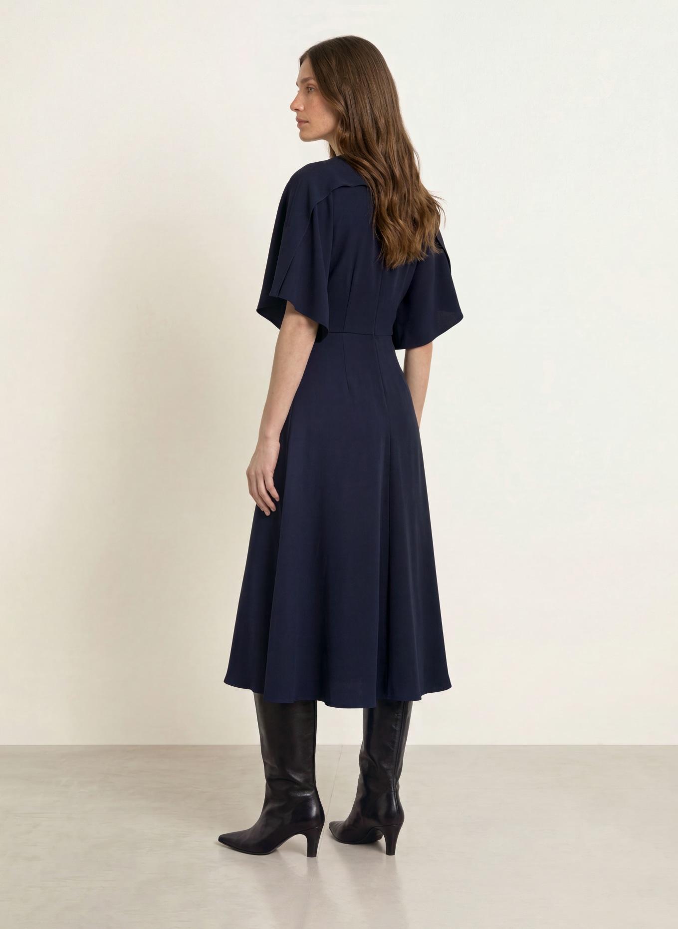 BOSS Kleid DONAZA: DUNKELBLAU