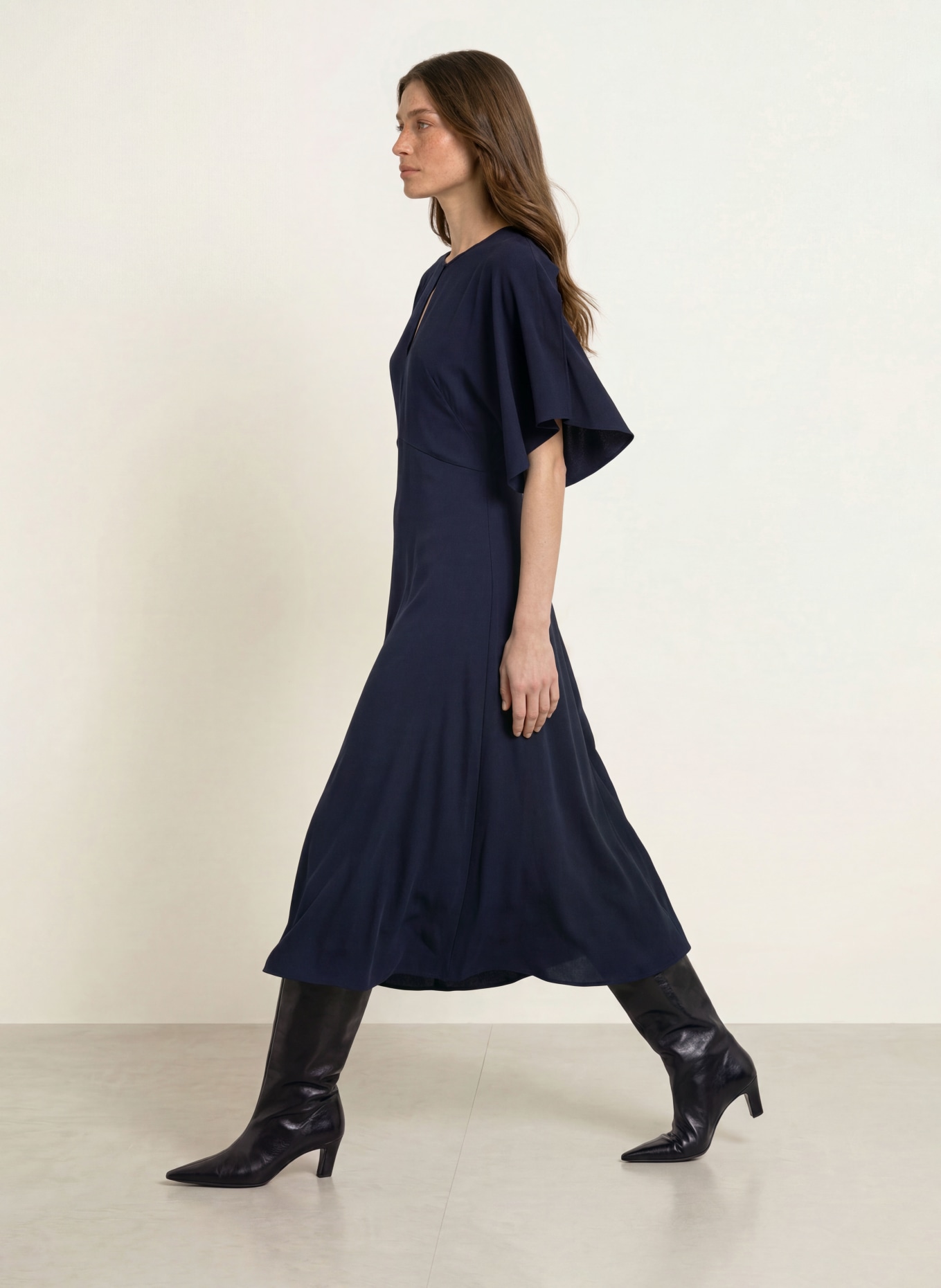 BOSS Kleid DONAZA: DUNKELBLAU