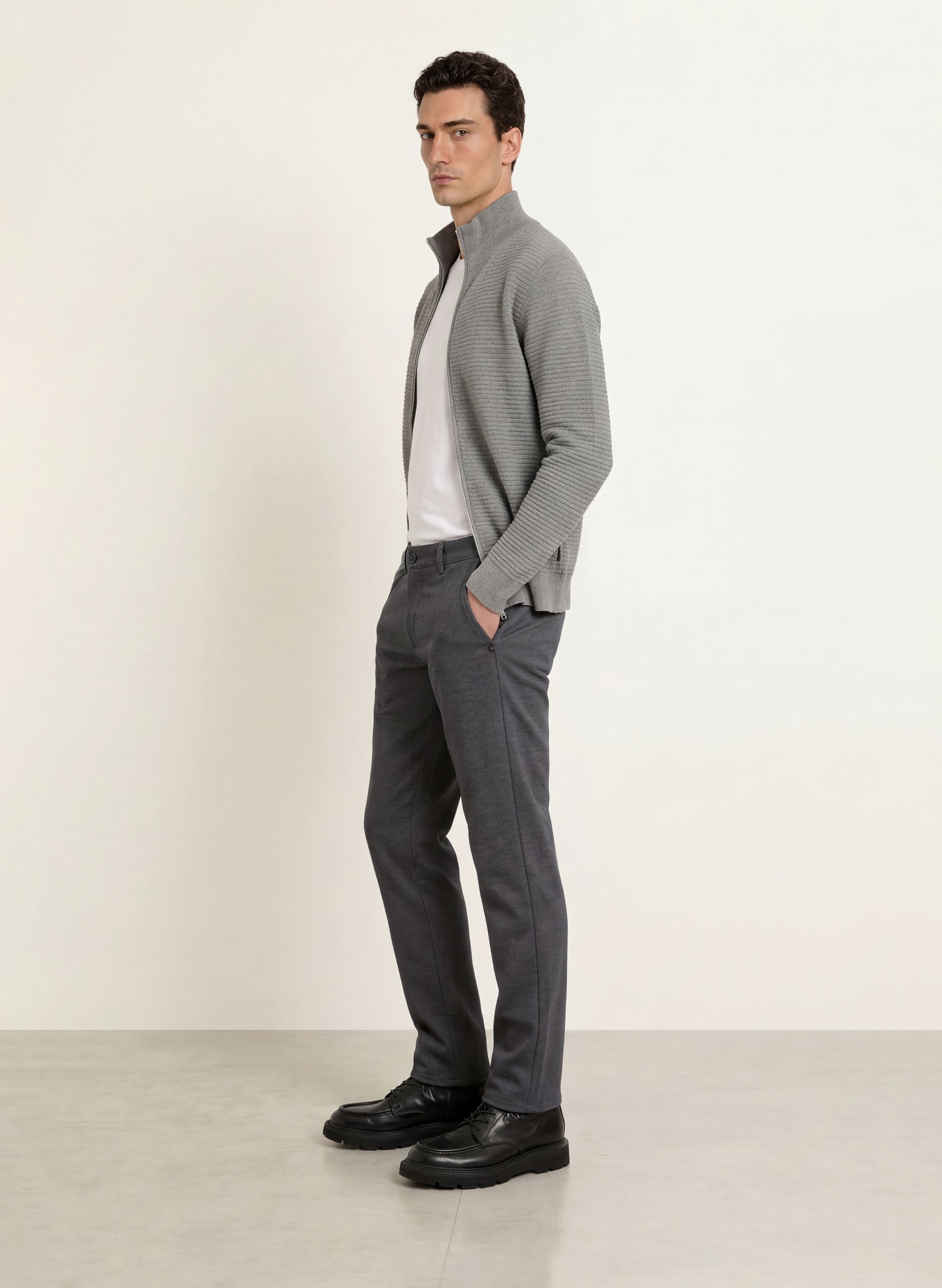 BRAX FABIO WDX Modern Fit Chinos: 05 GRAPHIT