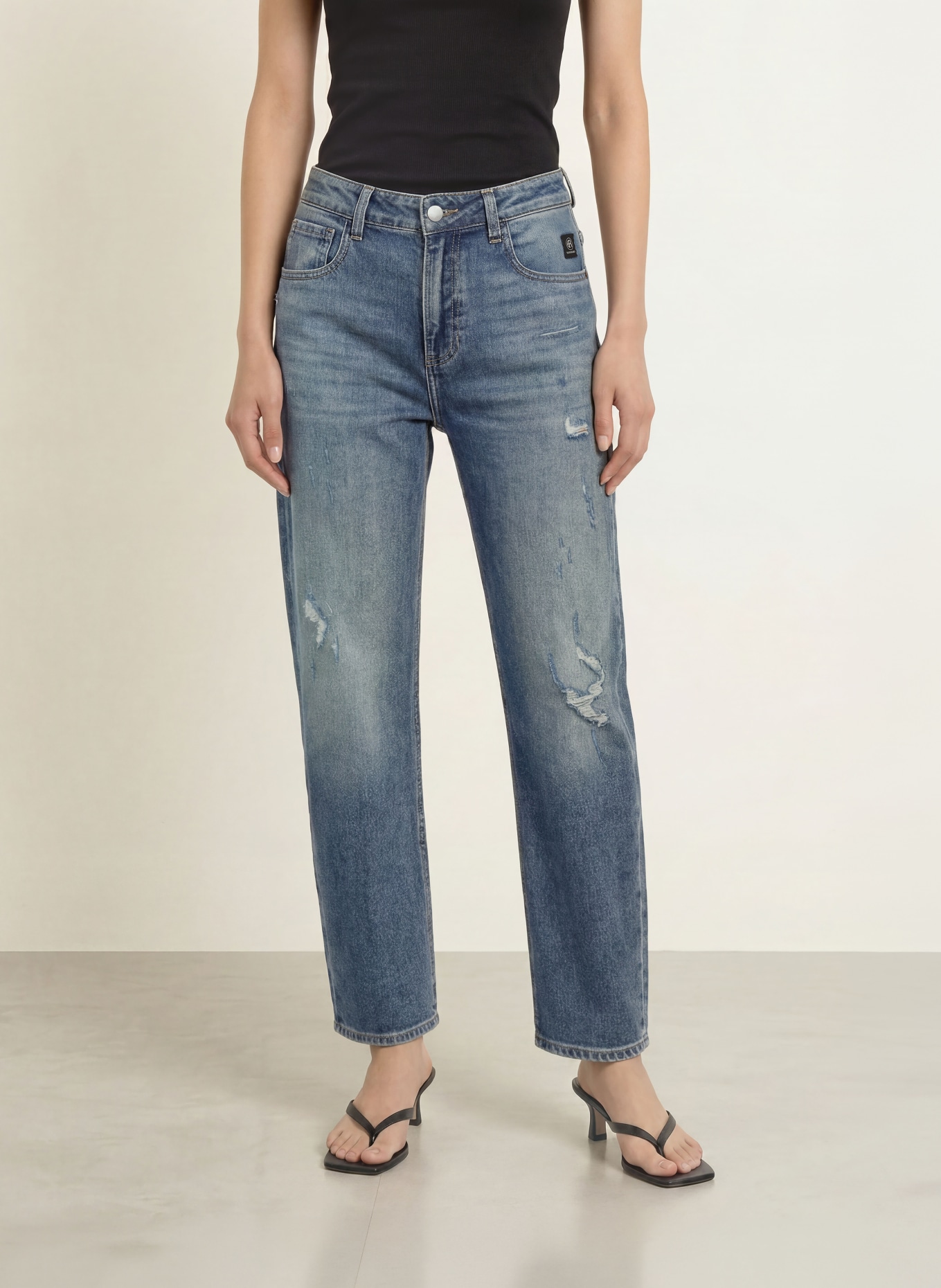 ELIAS RUMELIS Barrel jeans YOANA: 1614 puerto blue
