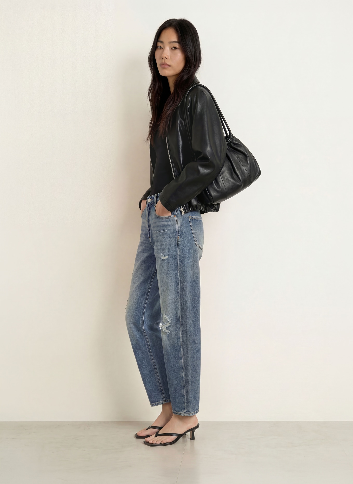ELIAS RUMELIS Barrel jeans YOANA: 1614 puerto blue