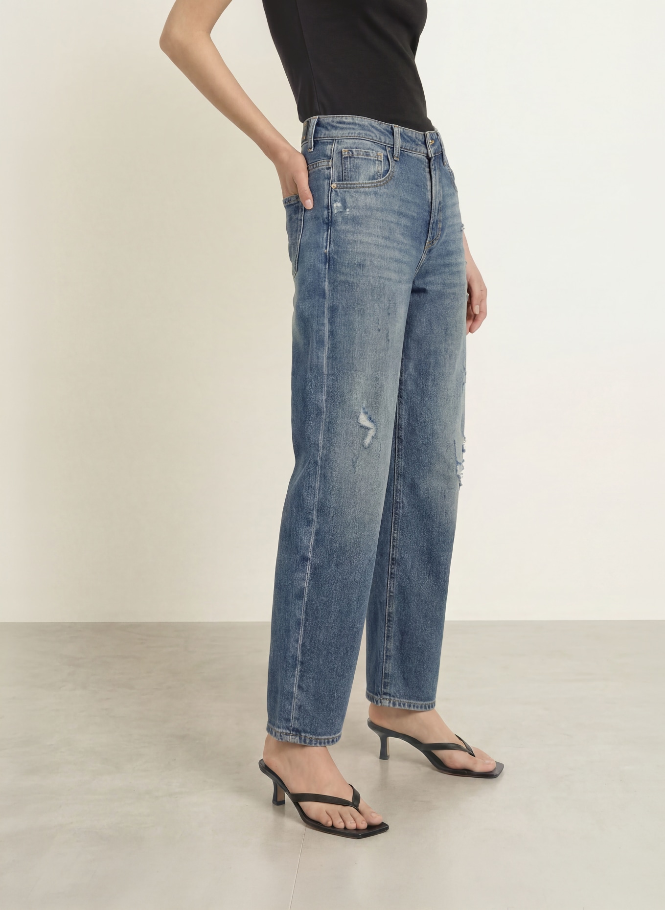 ELIAS RUMELIS Barrel jeans YOANA: 1614 puerto blue