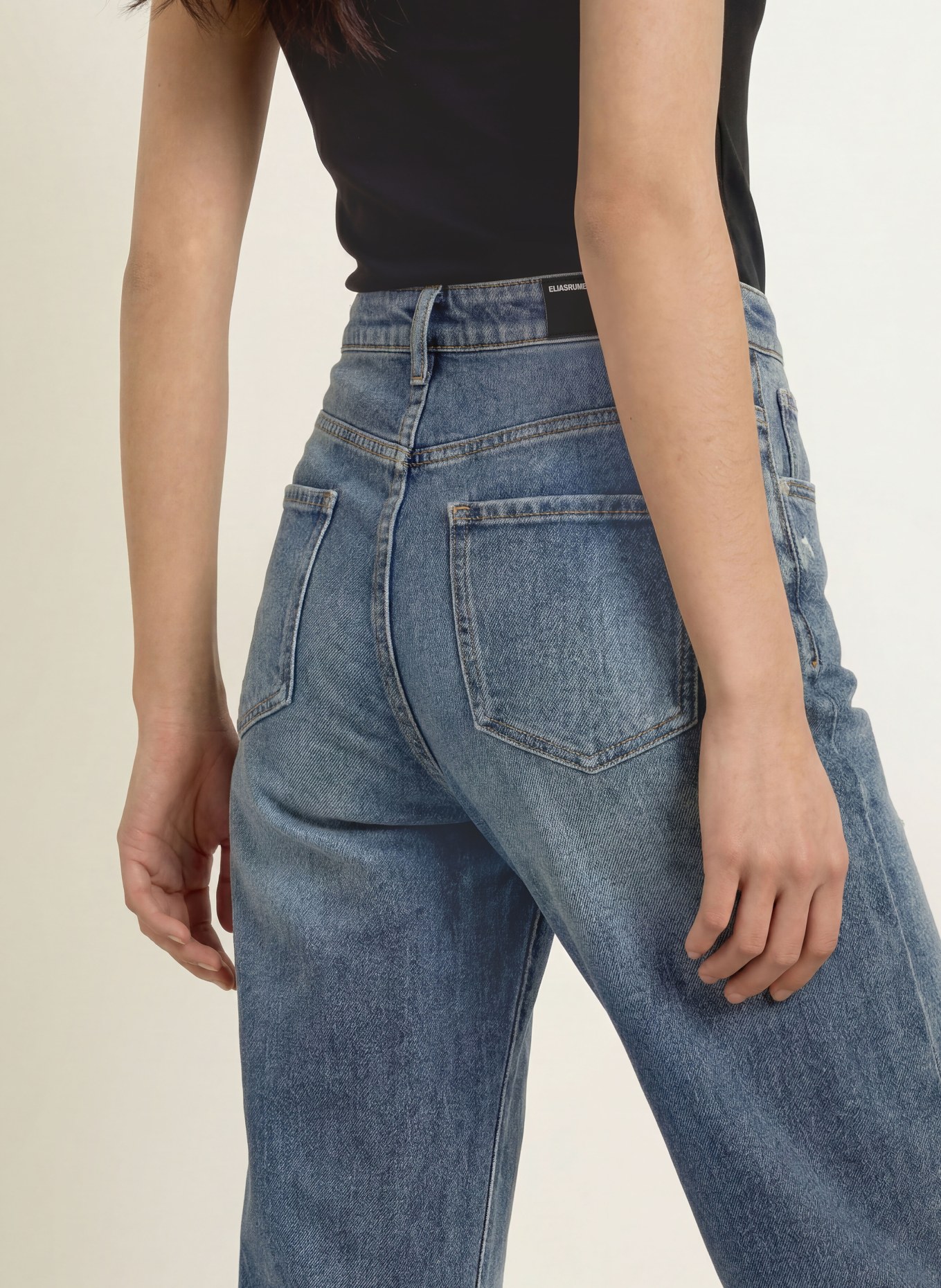 ELIAS RUMELIS Barrel jeans YOANA: 1614 puerto blue