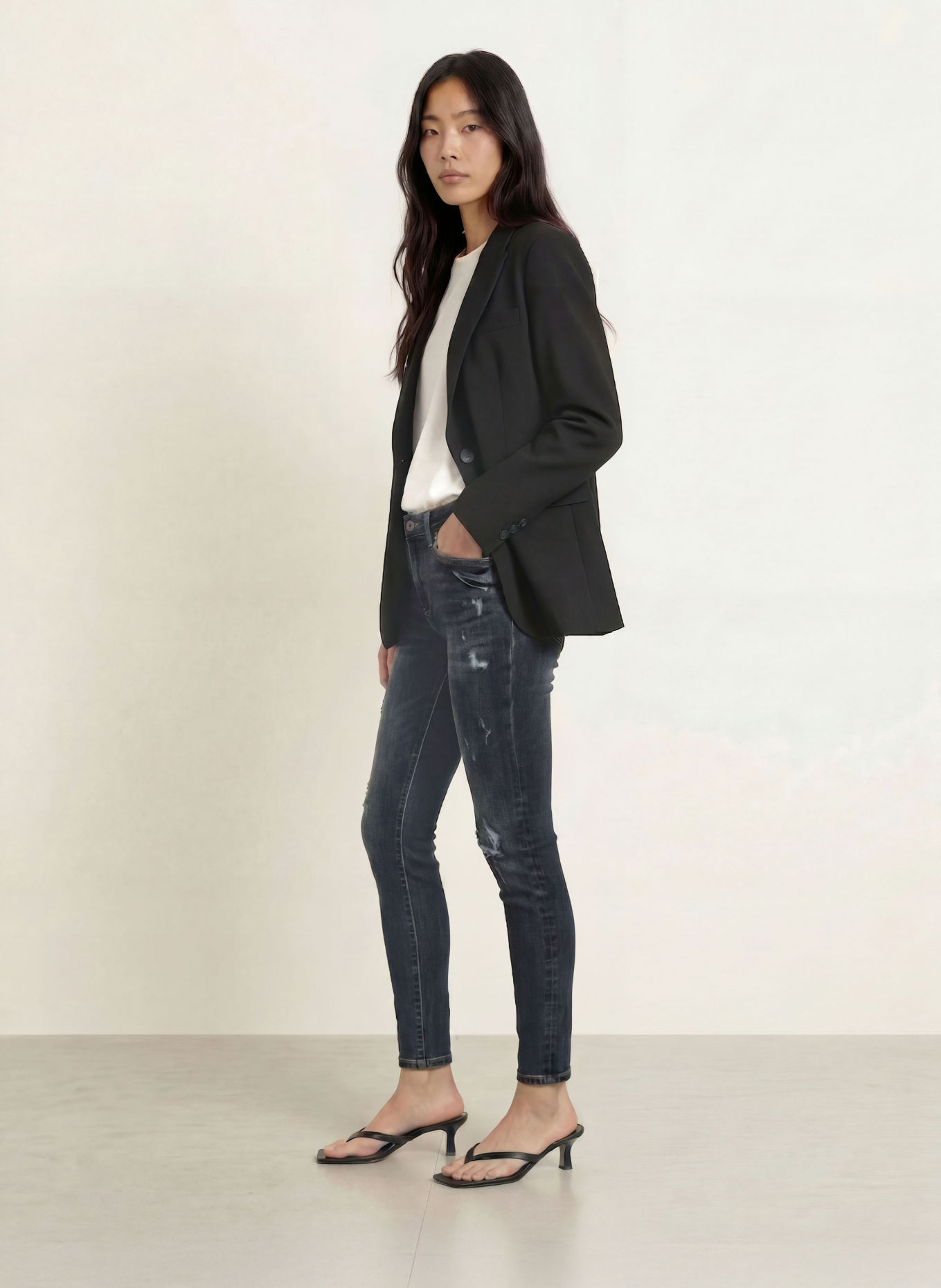 ELIAS RUMELIS Jean skinny MANOU: 1649 haiti blue