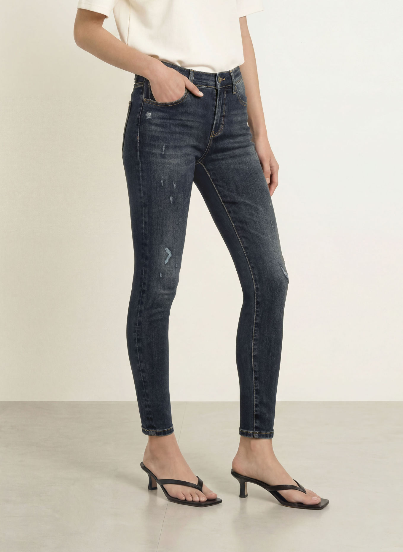 ELIAS RUMELIS Jean skinny MANOU: 1649 haiti blue