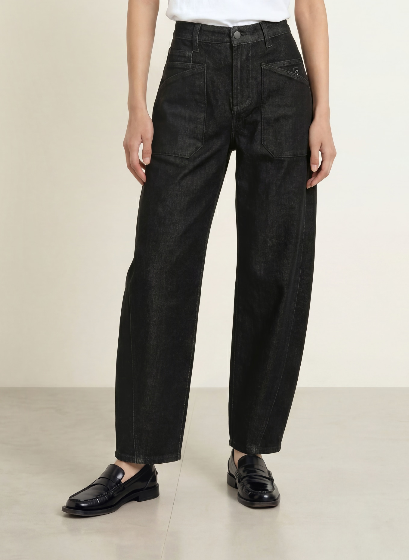 ELIAS RUMELIS Barrel Jeans ISABELLA: 984 raw black