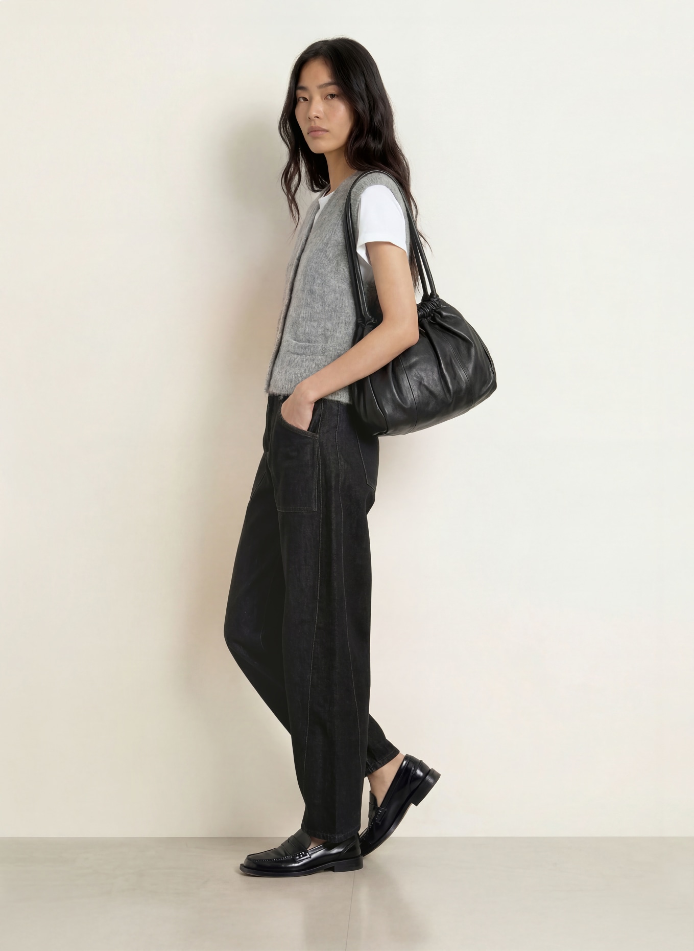 ELIAS RUMELIS Barrel Jeans ISABELLA: 984 raw black