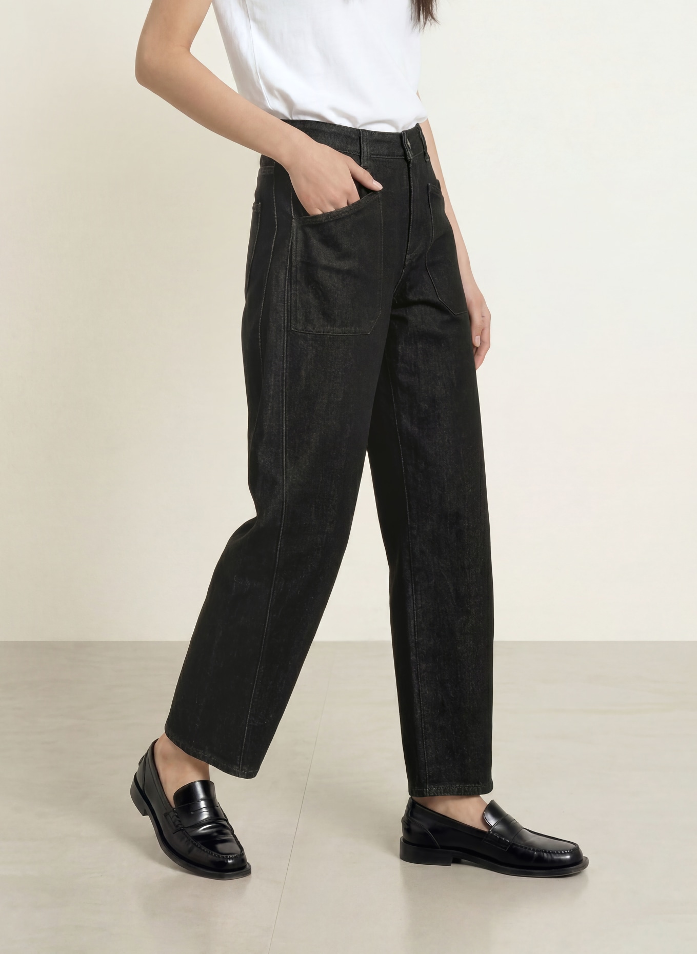 ELIAS RUMELIS Barrel Jeans ISABELLA: 984 raw black
