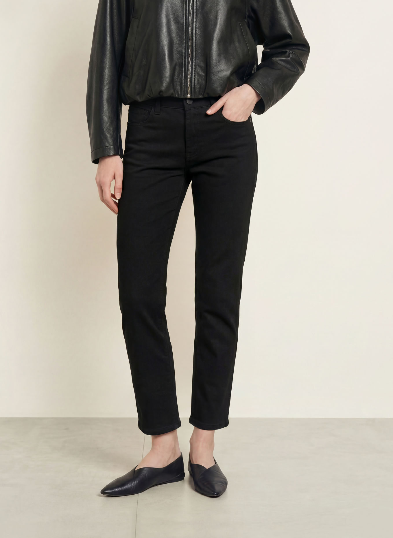 ELIAS RUMELIS LEONA Cropped jeans: 1500 rich black