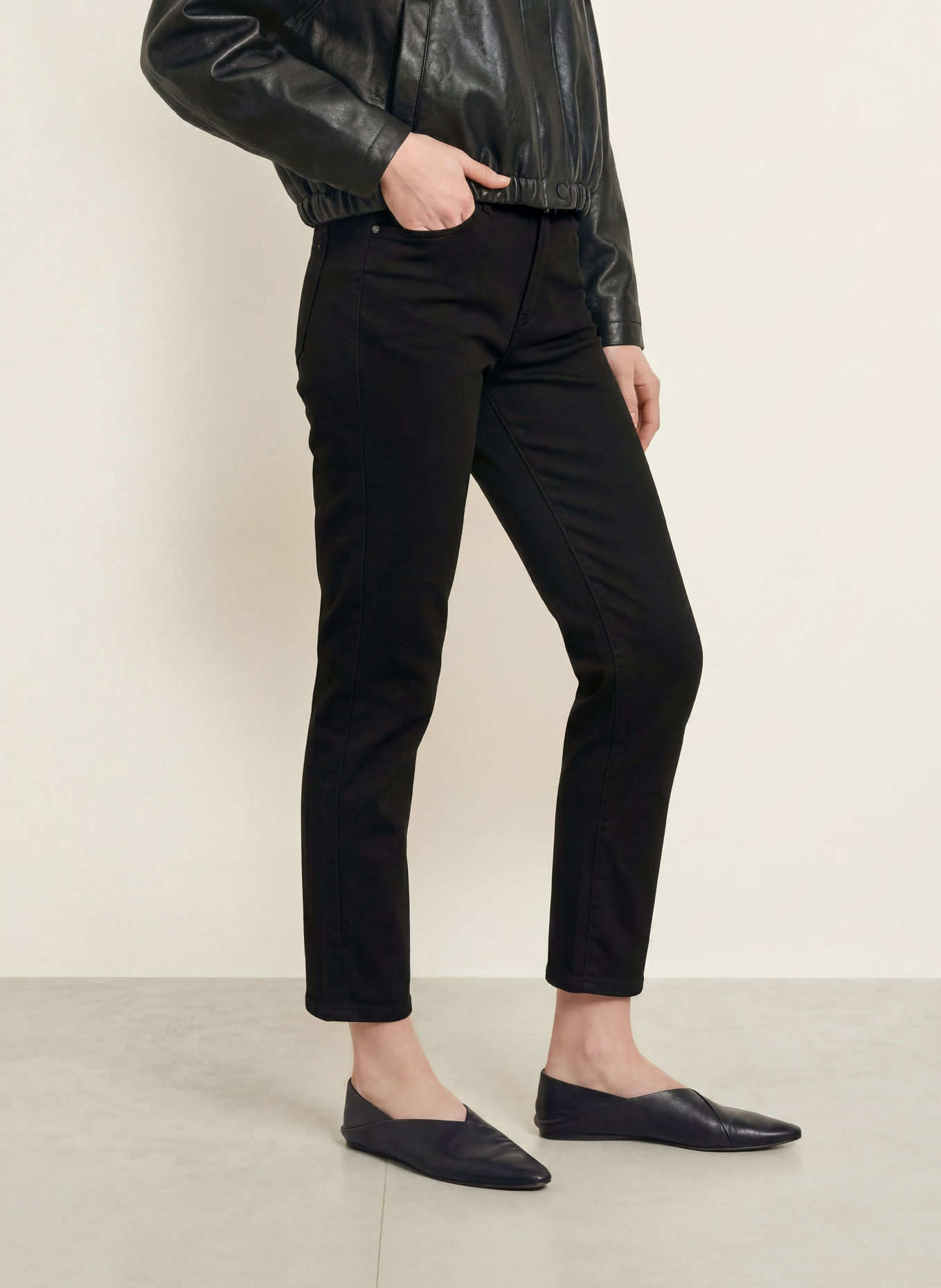 ELIAS RUMELIS LEONA Cropped jeans: 1500 rich black