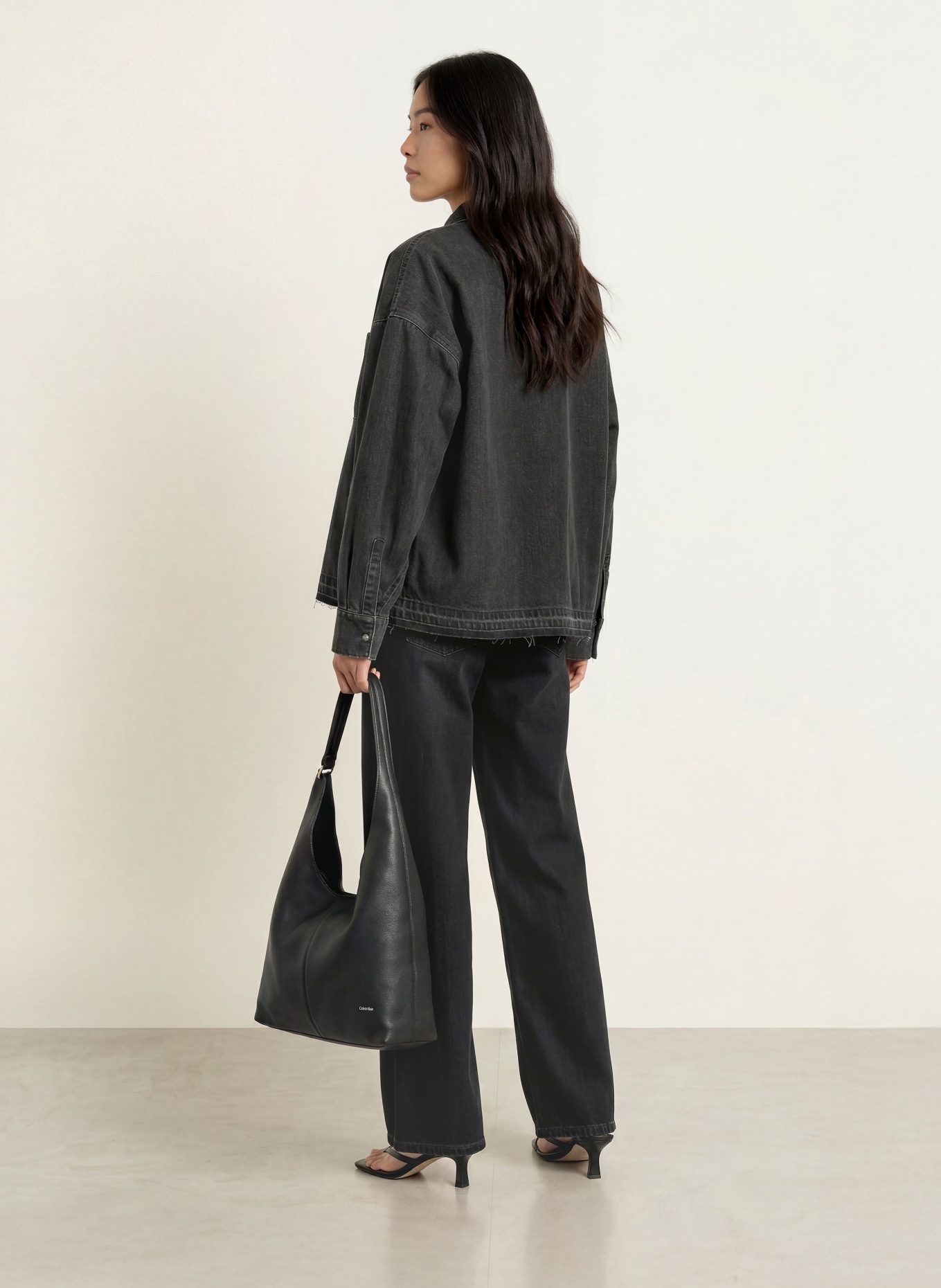 ELIAS RUMELIS Wide leg jeans KANA: 1542 mouse grey