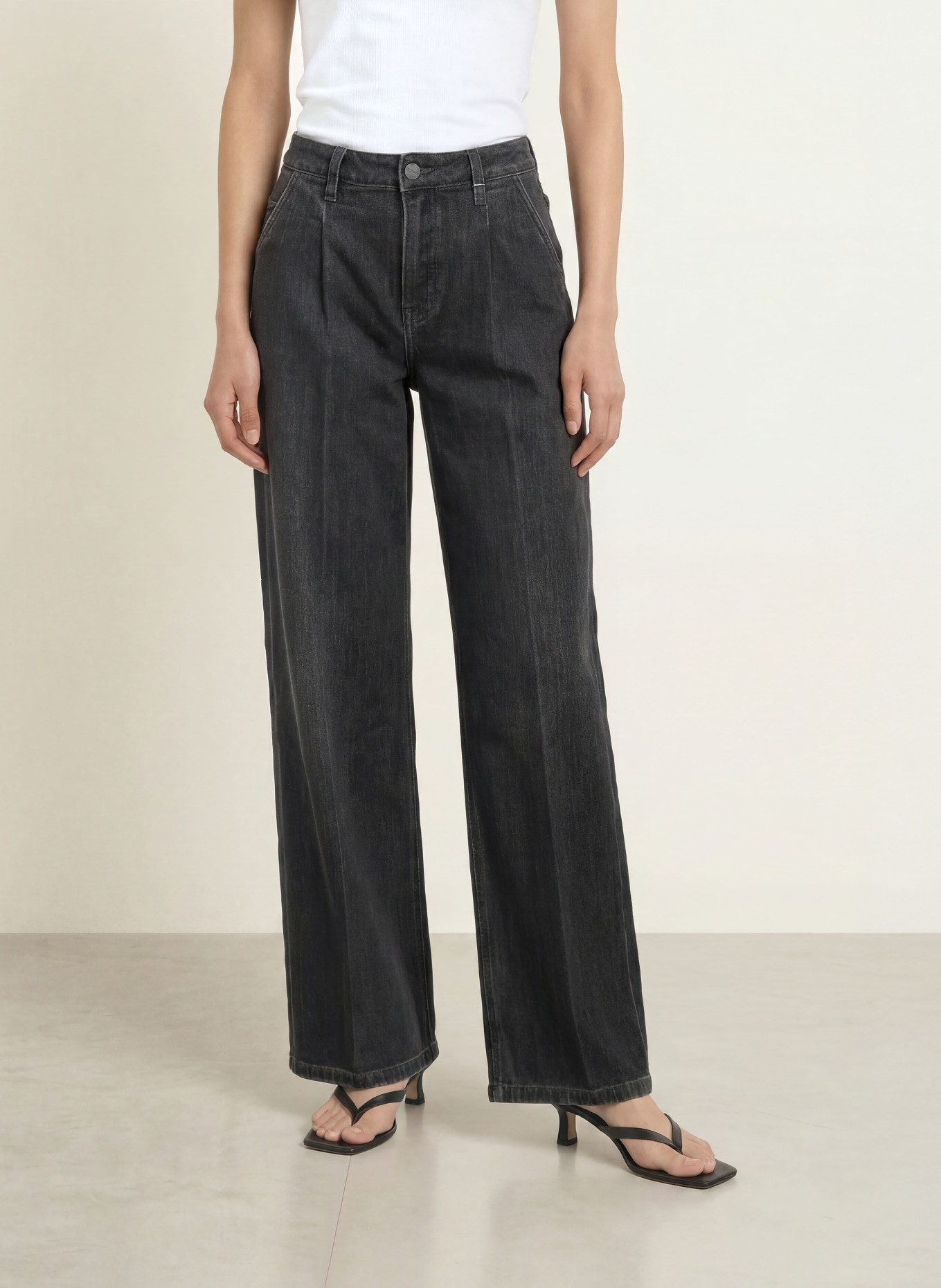 ELIAS RUMELIS Wide leg jeans KANA: 1542 mouse grey