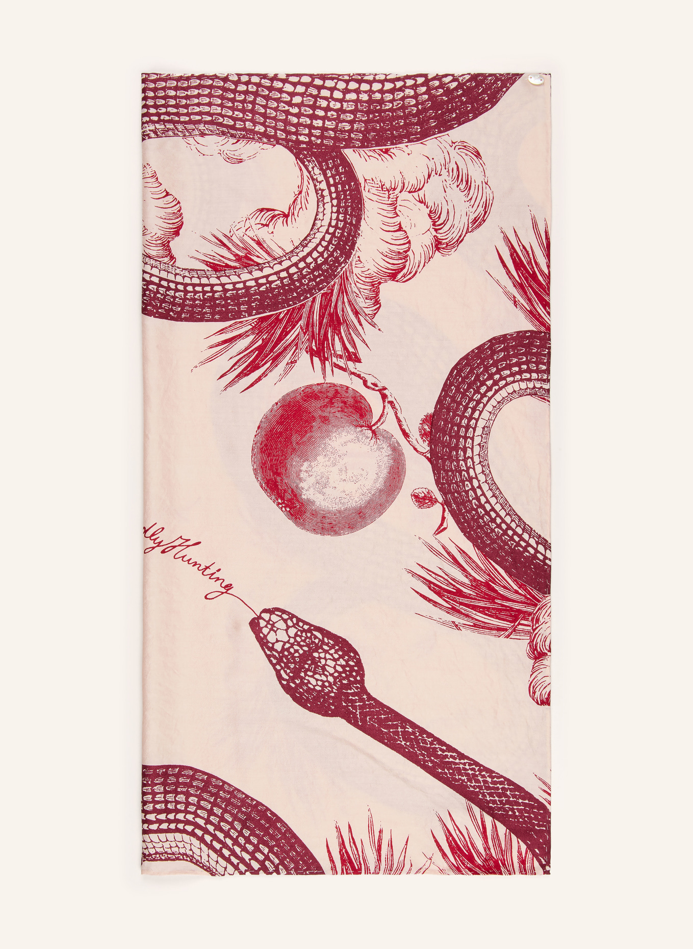 friendly hunting Foulard en soie: ROSE CLAIR / FUCHSIA / ROUGE FONCÉ