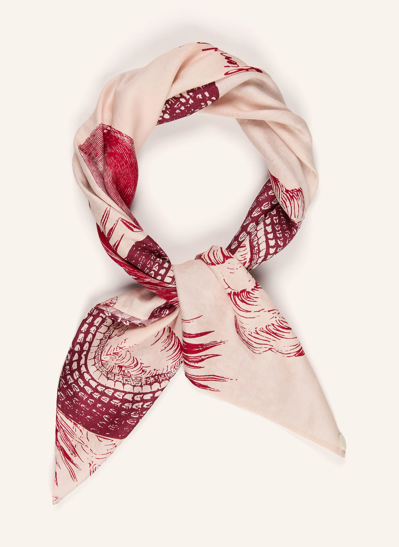 friendly hunting Foulard en soie: ROSE CLAIR / FUCHSIA / ROUGE FONCÉ
