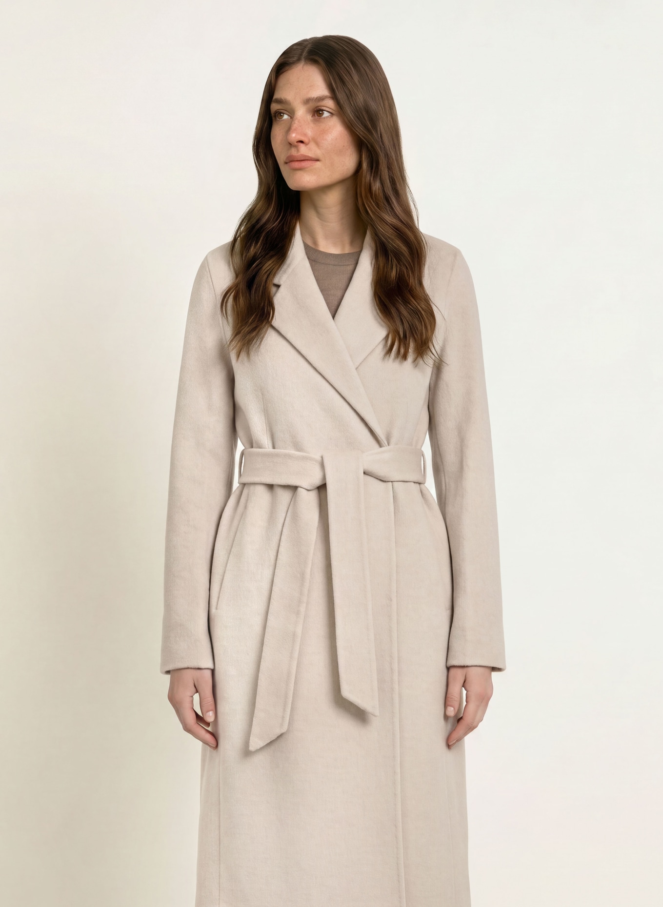 BOSS Manteau en laine COTAZ: BEIGE