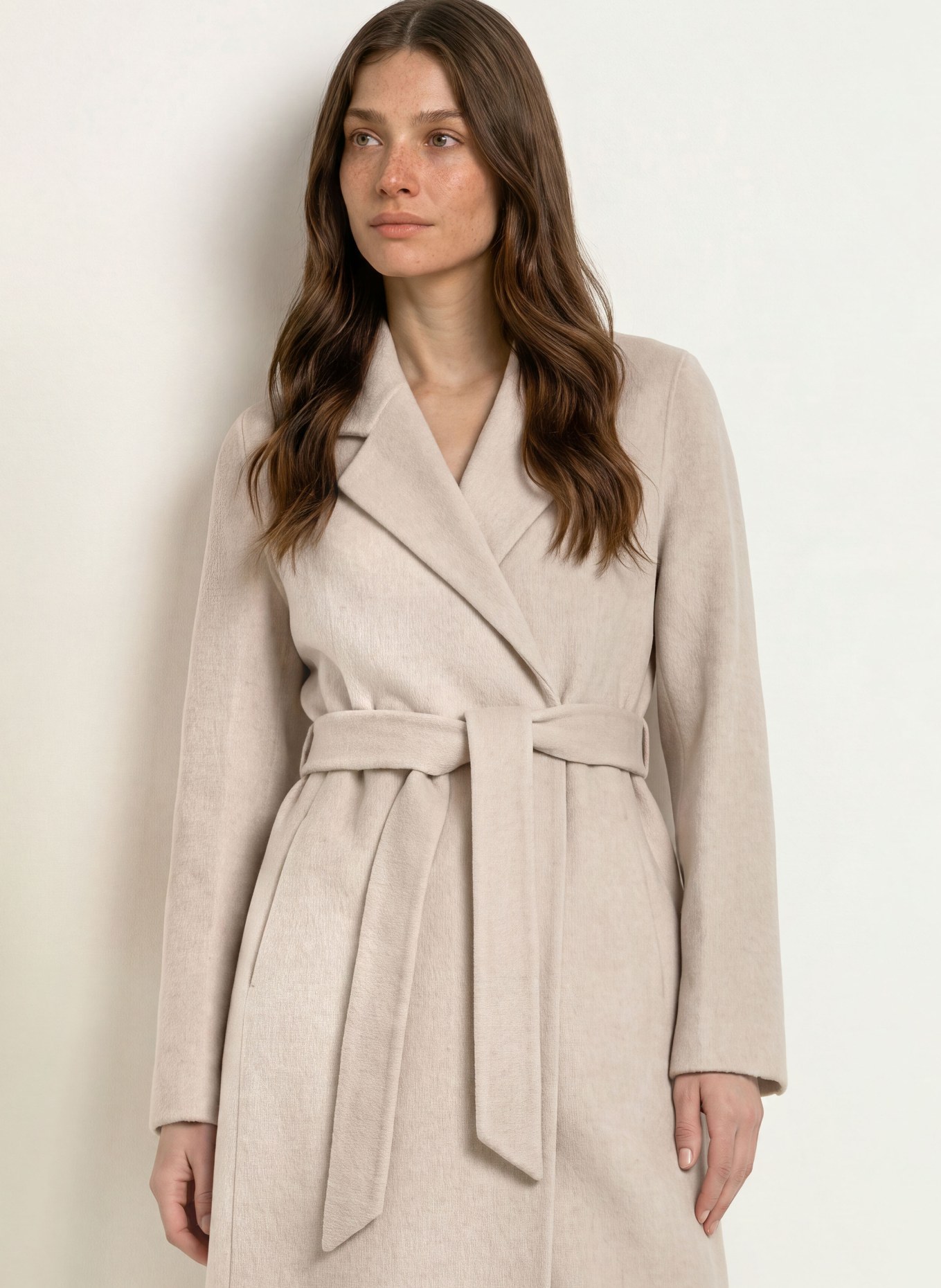 BOSS Manteau en laine COTAZ: BEIGE