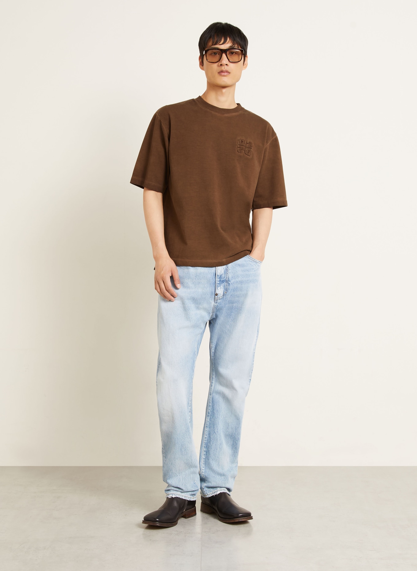 DSQUARED2 T-shirt: SORT / RØD