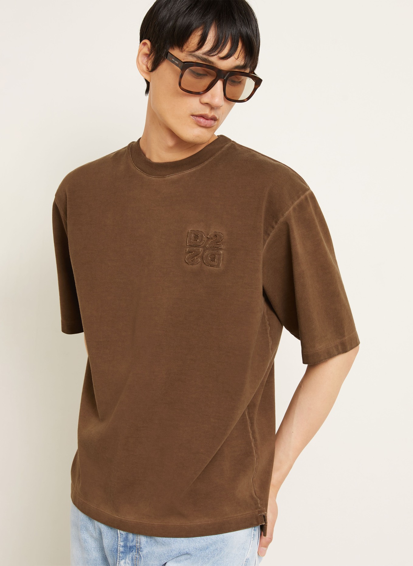 DSQUARED2 T-shirt: SORT / RØD