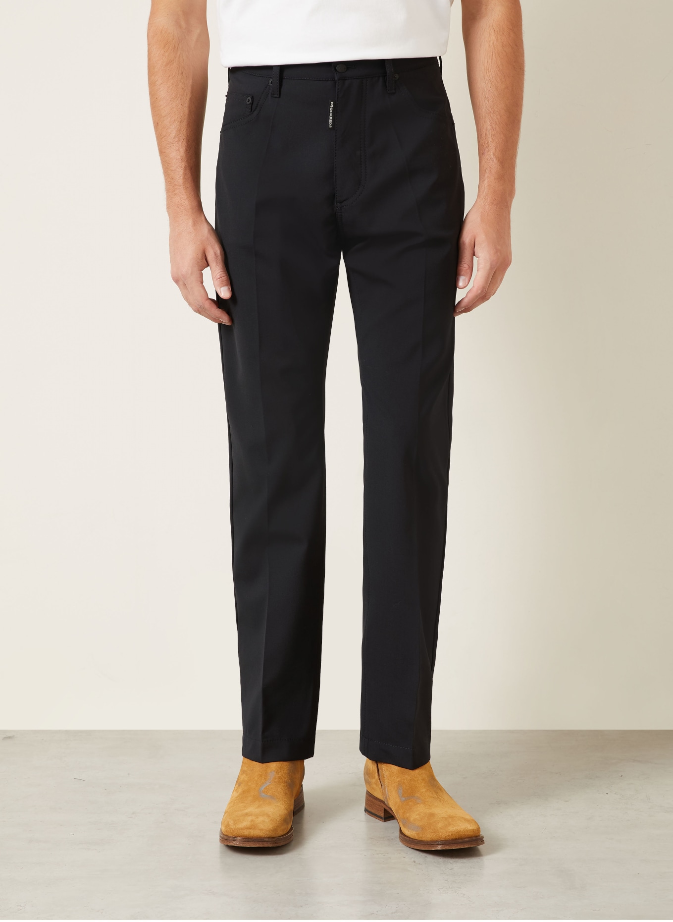 DSQUARED2 Chino Tailored Fit: ZWART