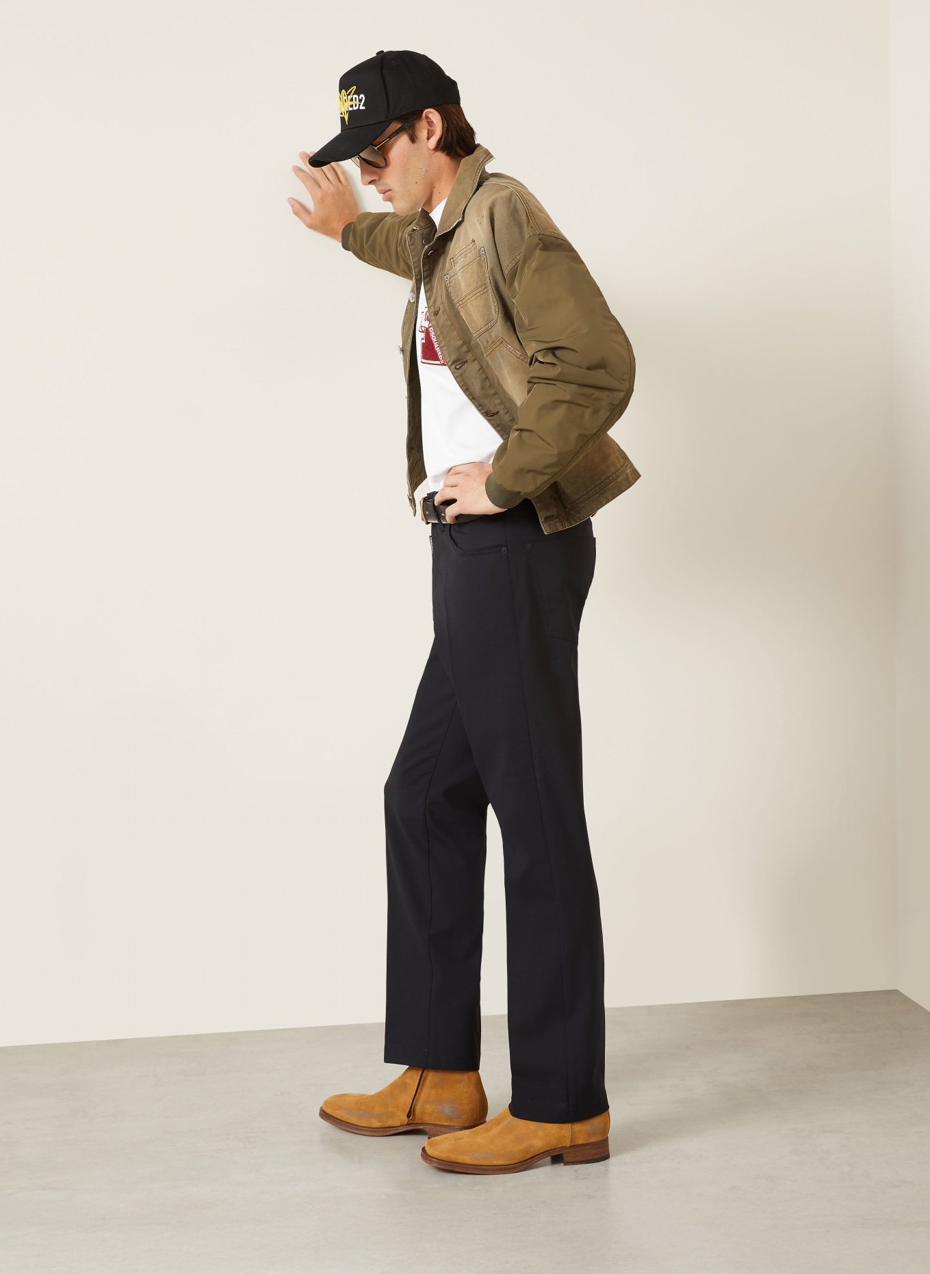 DSQUARED2 Chino Tailored Fit: ZWART