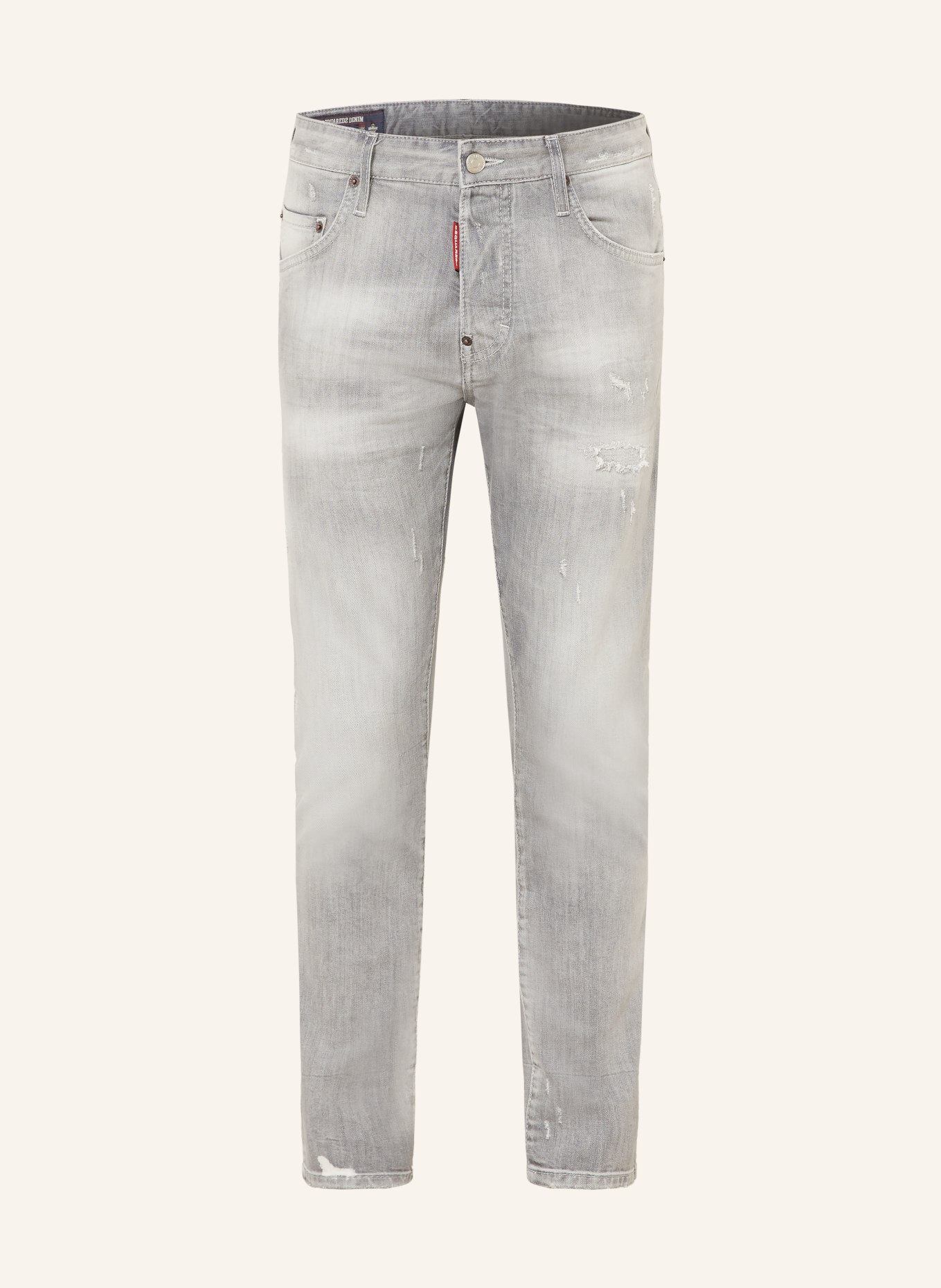 DSQUARED2 Destroyed Jeans SKATER Extra Slim Fit: 852 GREY