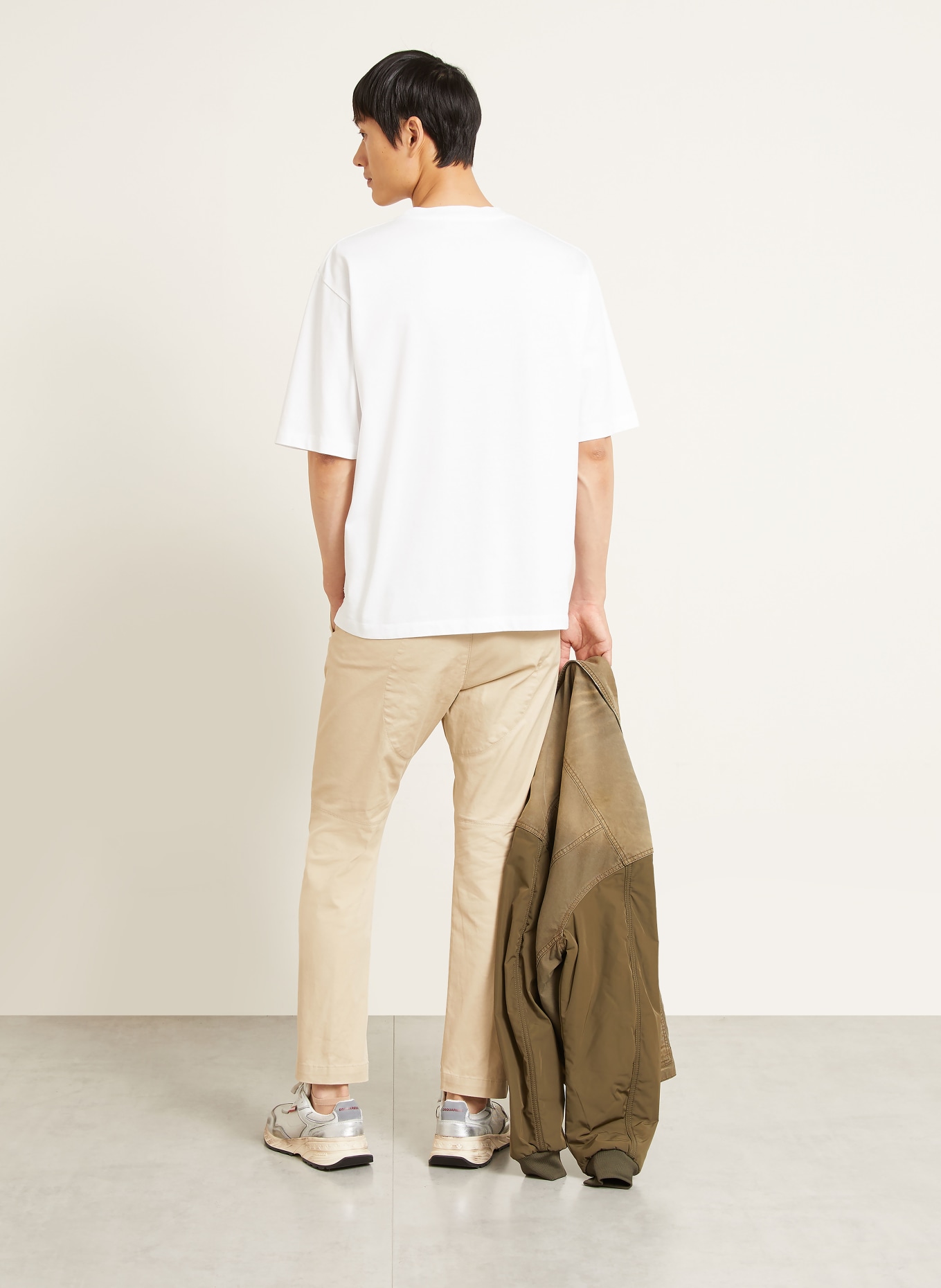 DSQUARED2 Tricou: ALB / ROȘU ÎNCHIS