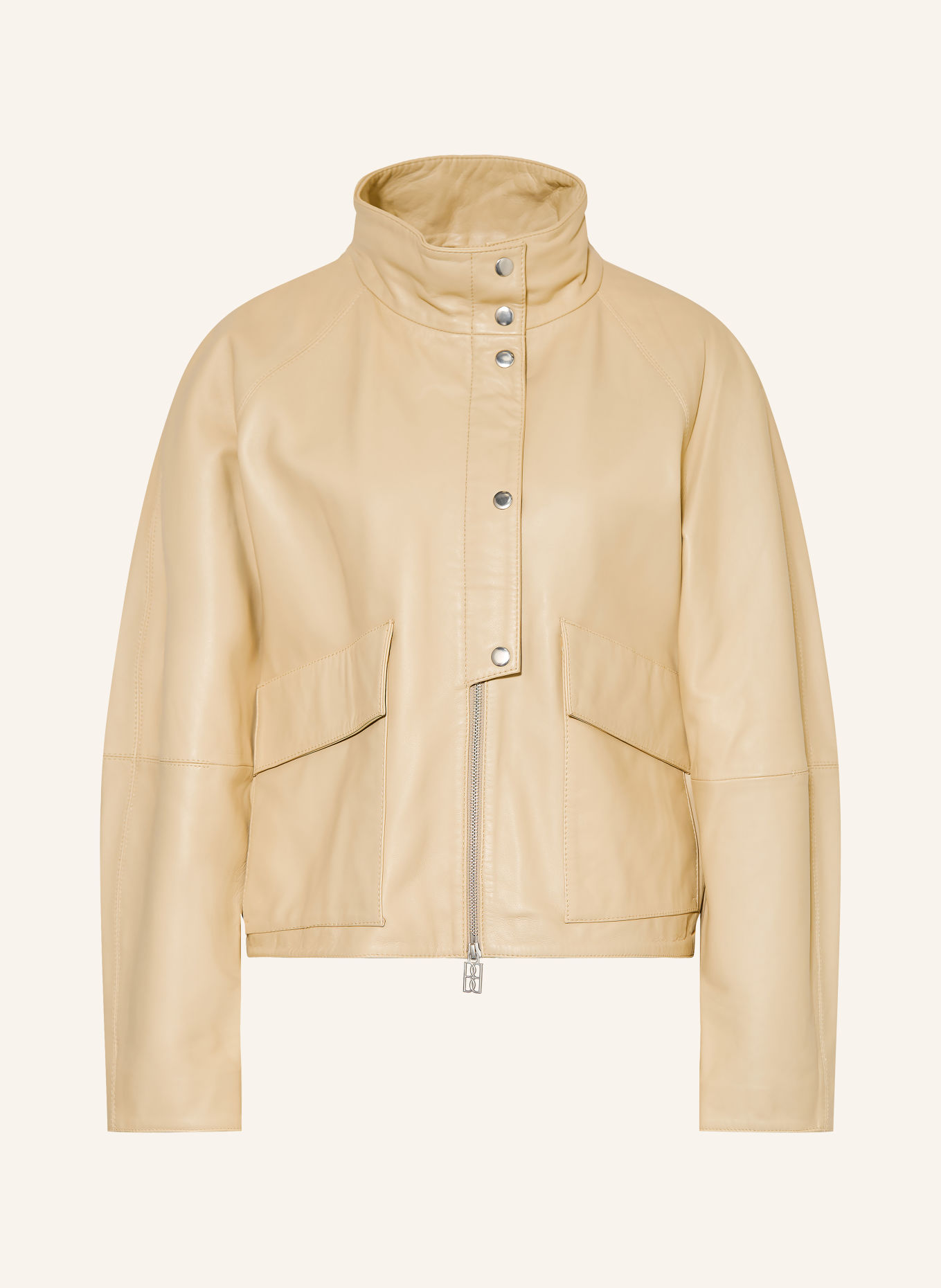 BY MALENE BIRGER Leren jas SUZANNE: BEIGE