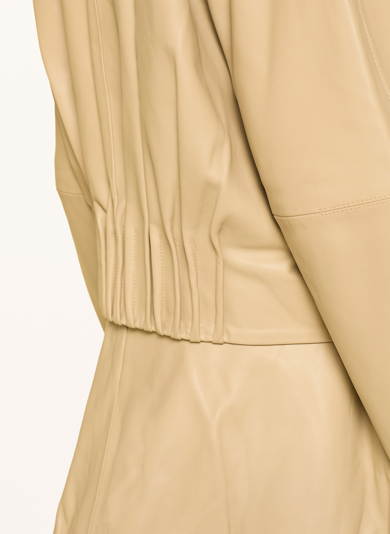 BY MALENE BIRGER Leren jas SUZANNE: BEIGE