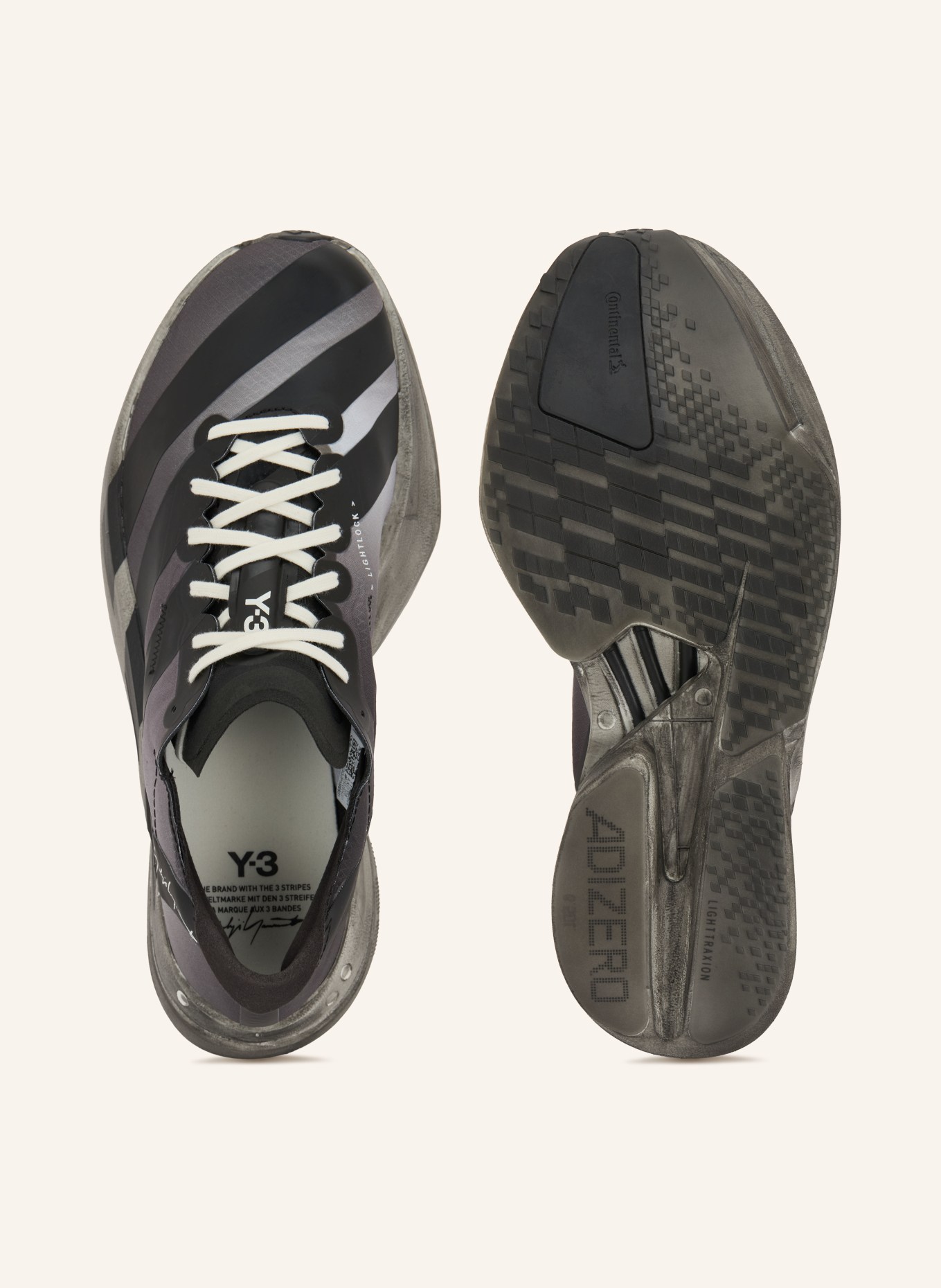 Y-3 Laufschuhe Y-3 ADIOS PRO 4: SCHWARZ / GRAU