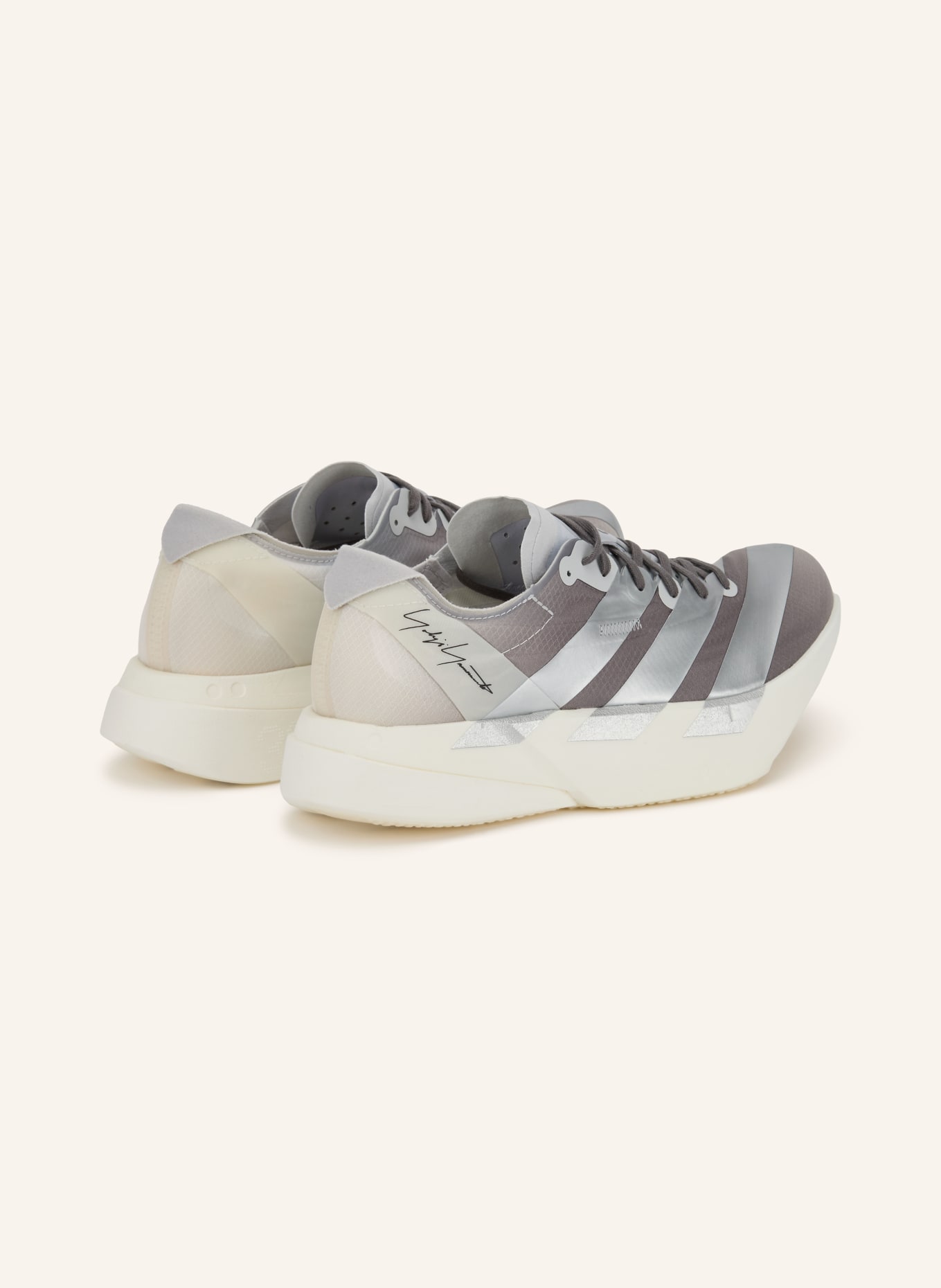 Y-3 Laufschuhe Y-3 ADIOS PRO 4: SILBER / DUNKELGRAU / WEISS