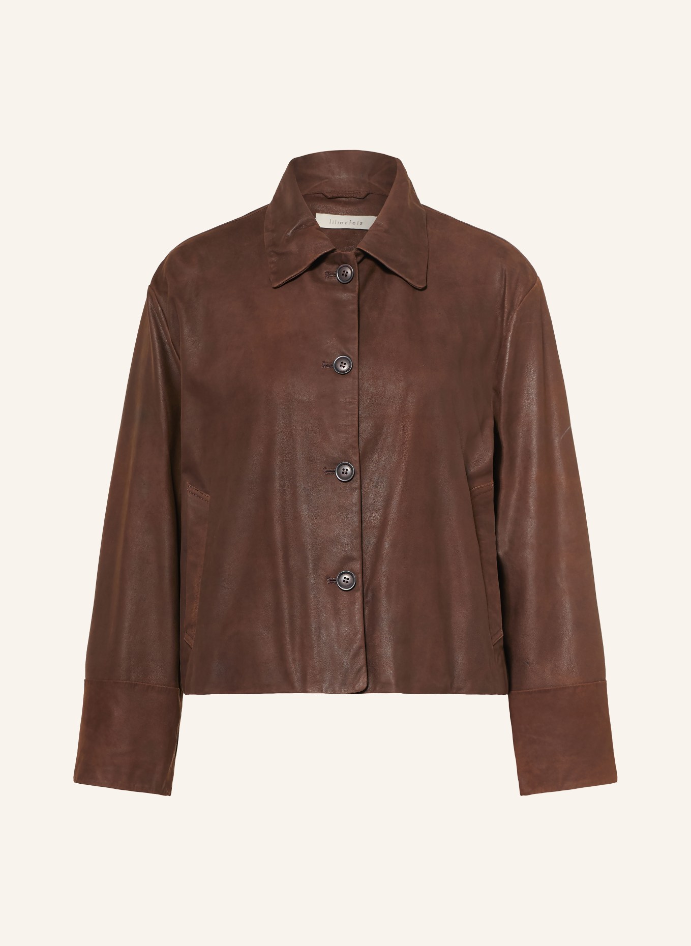 lilienfels Leder-Overjacket: DUNKELBRAUN
