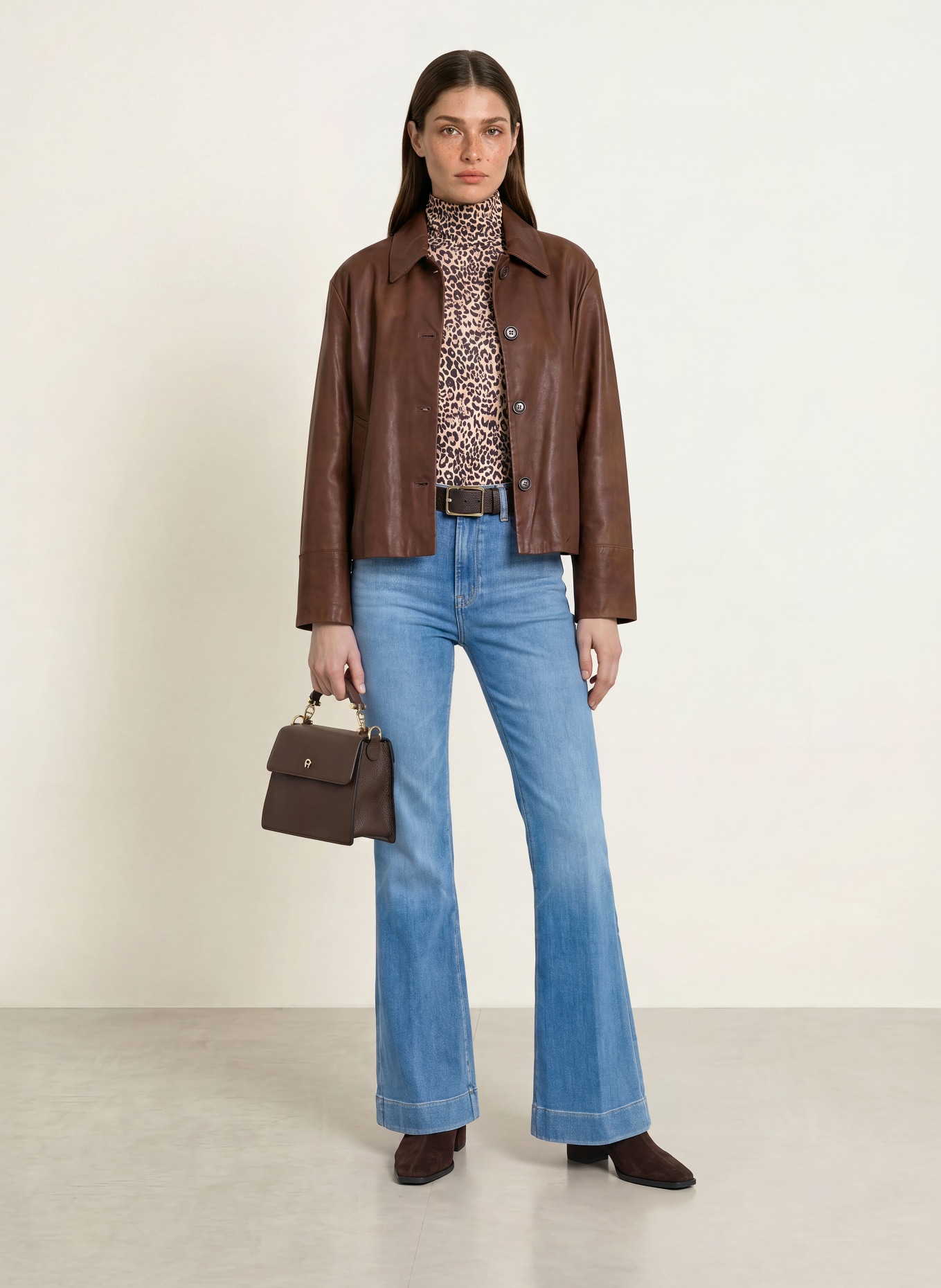 lilienfels Leder-Overjacket: DUNKELBRAUN